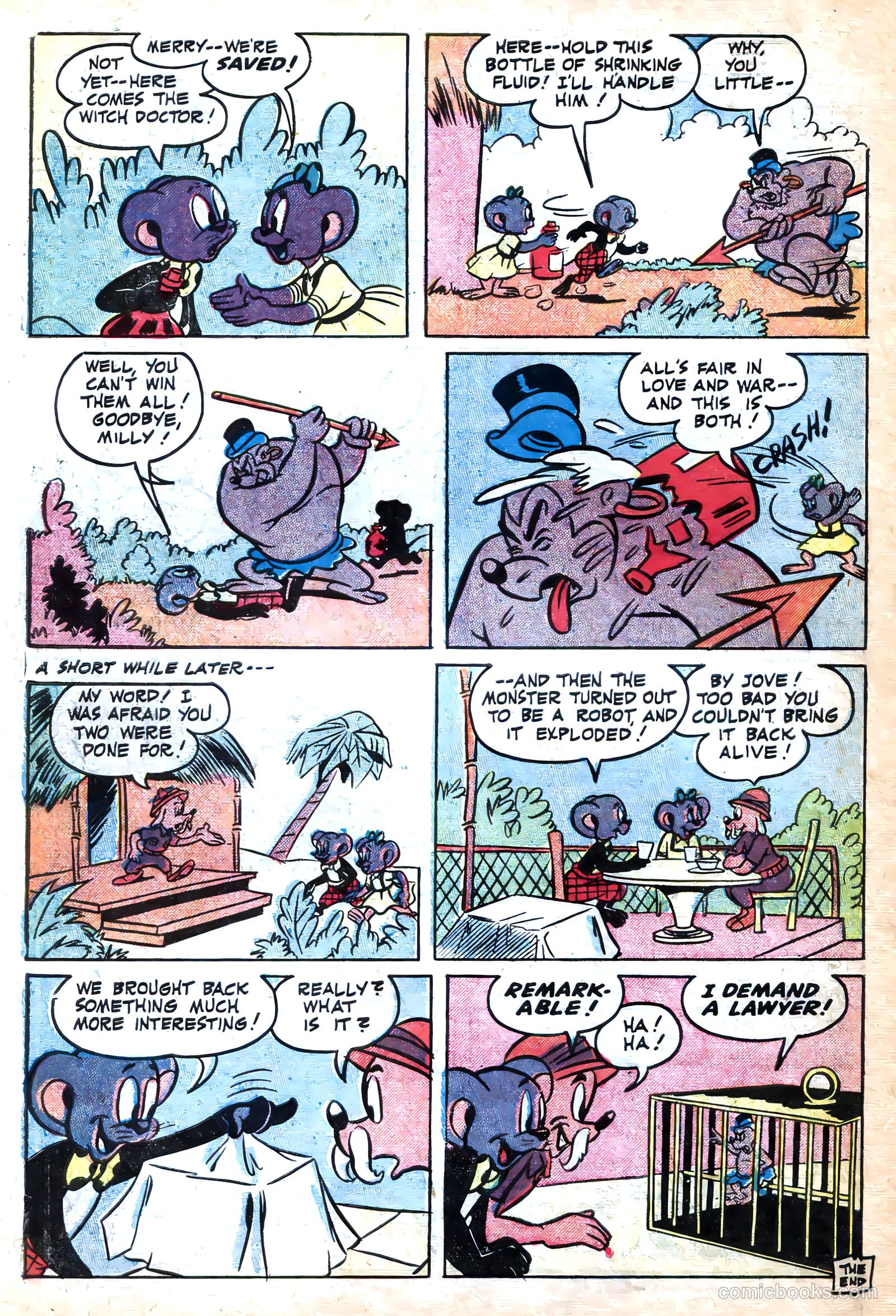 Space Comics #4 (1954) — page 34 of 36