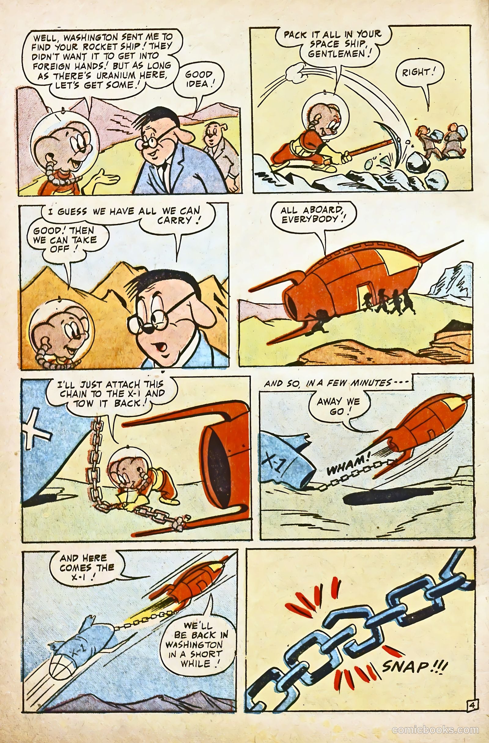Space Comics #5 (1954) — page 6 of 36
