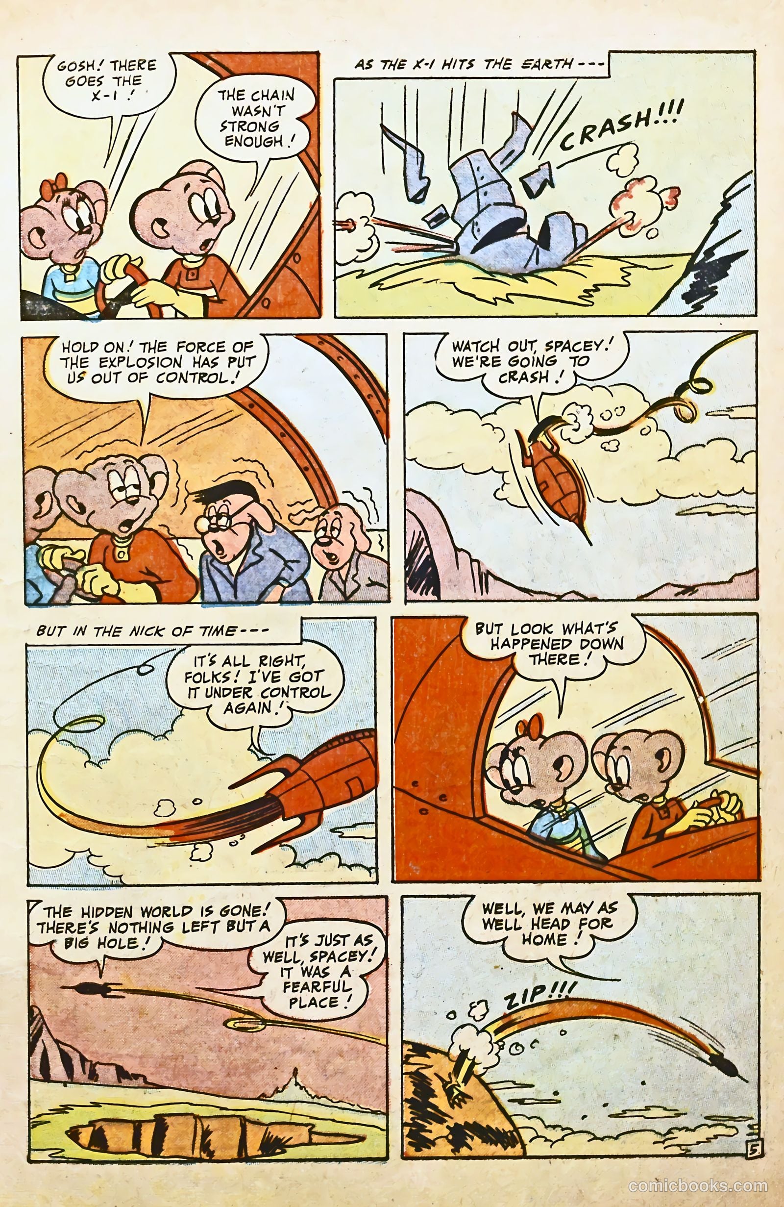 Space Comics #5 (1954) — page 7 of 36