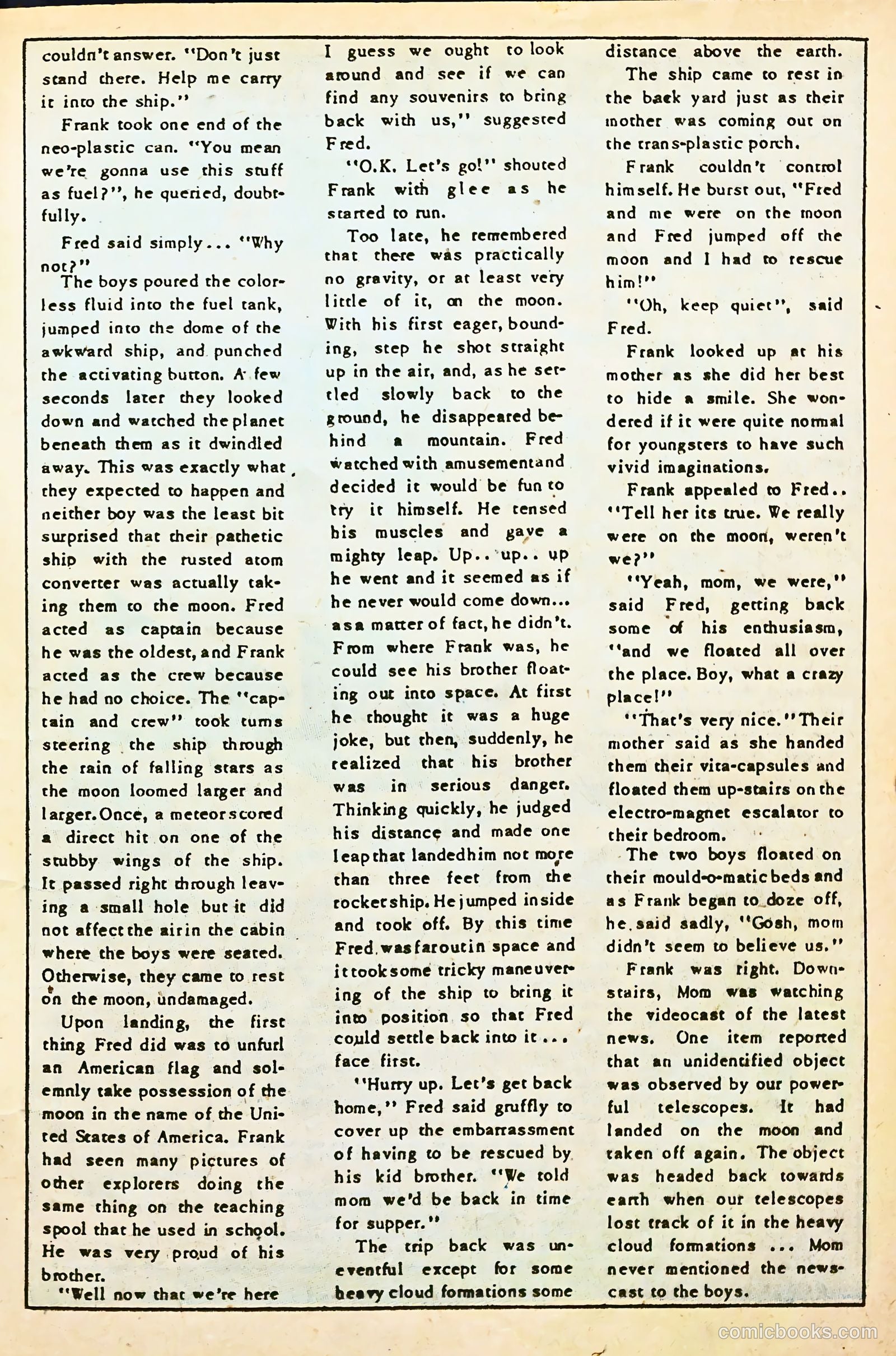 Space Comics #5 (1954) — page 17 of 36