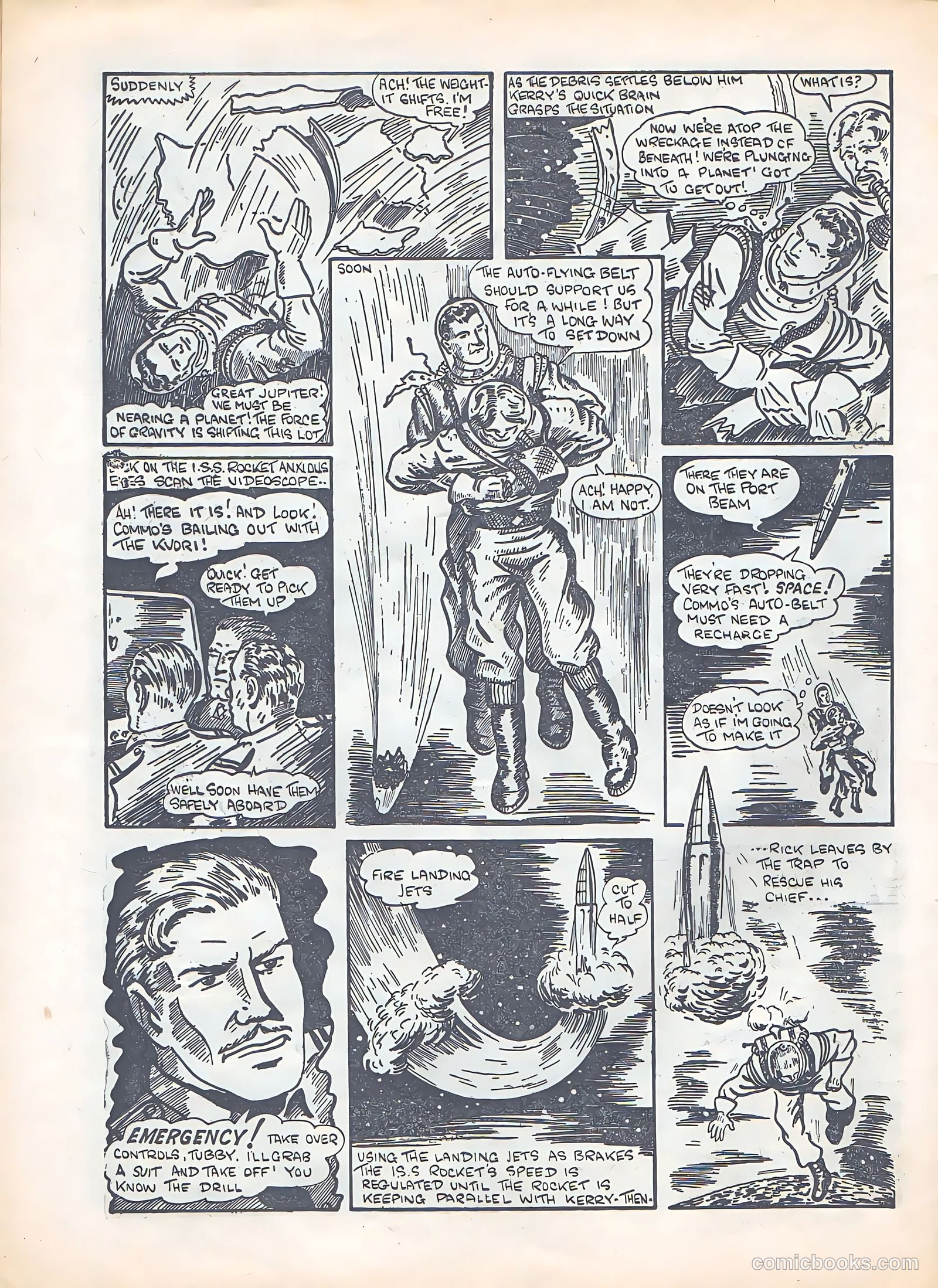 Space Commander Kerry #51 (1953) — page 22 of 28