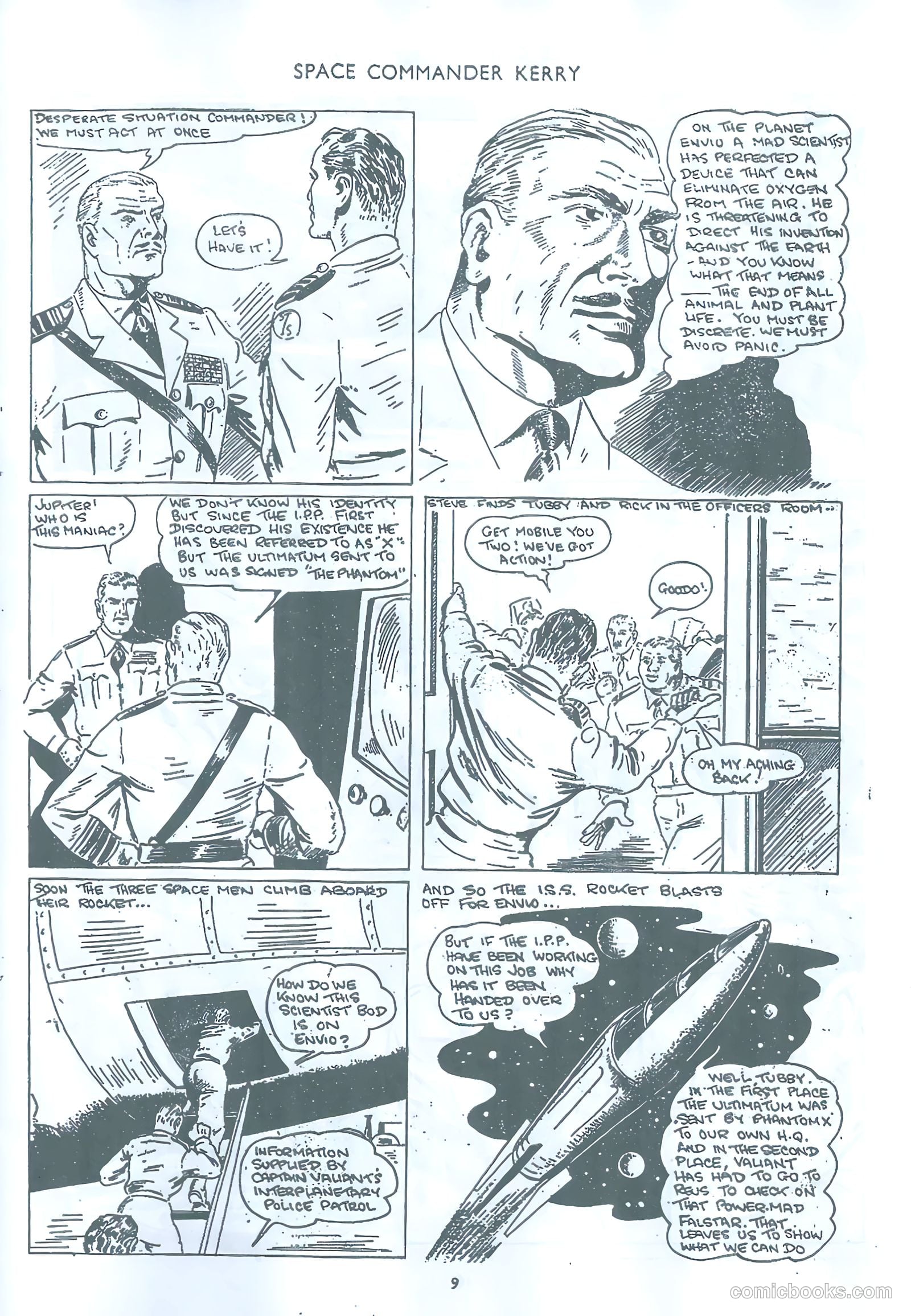 Space Commander Kerry #53 (1953) — page 9 of 28
