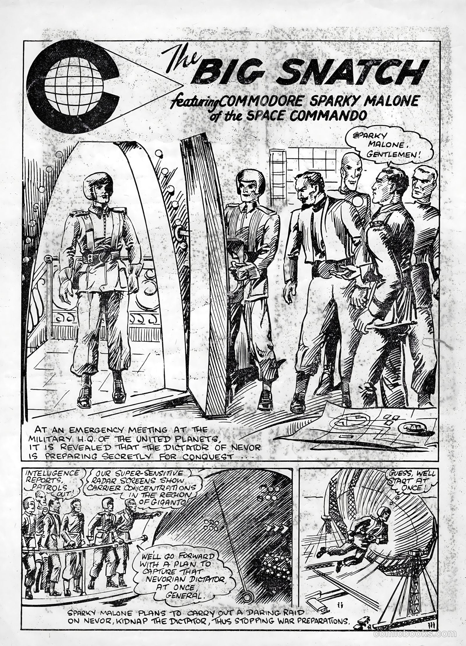 Space Commando Comics #57 (1954) — page 2 of 28
