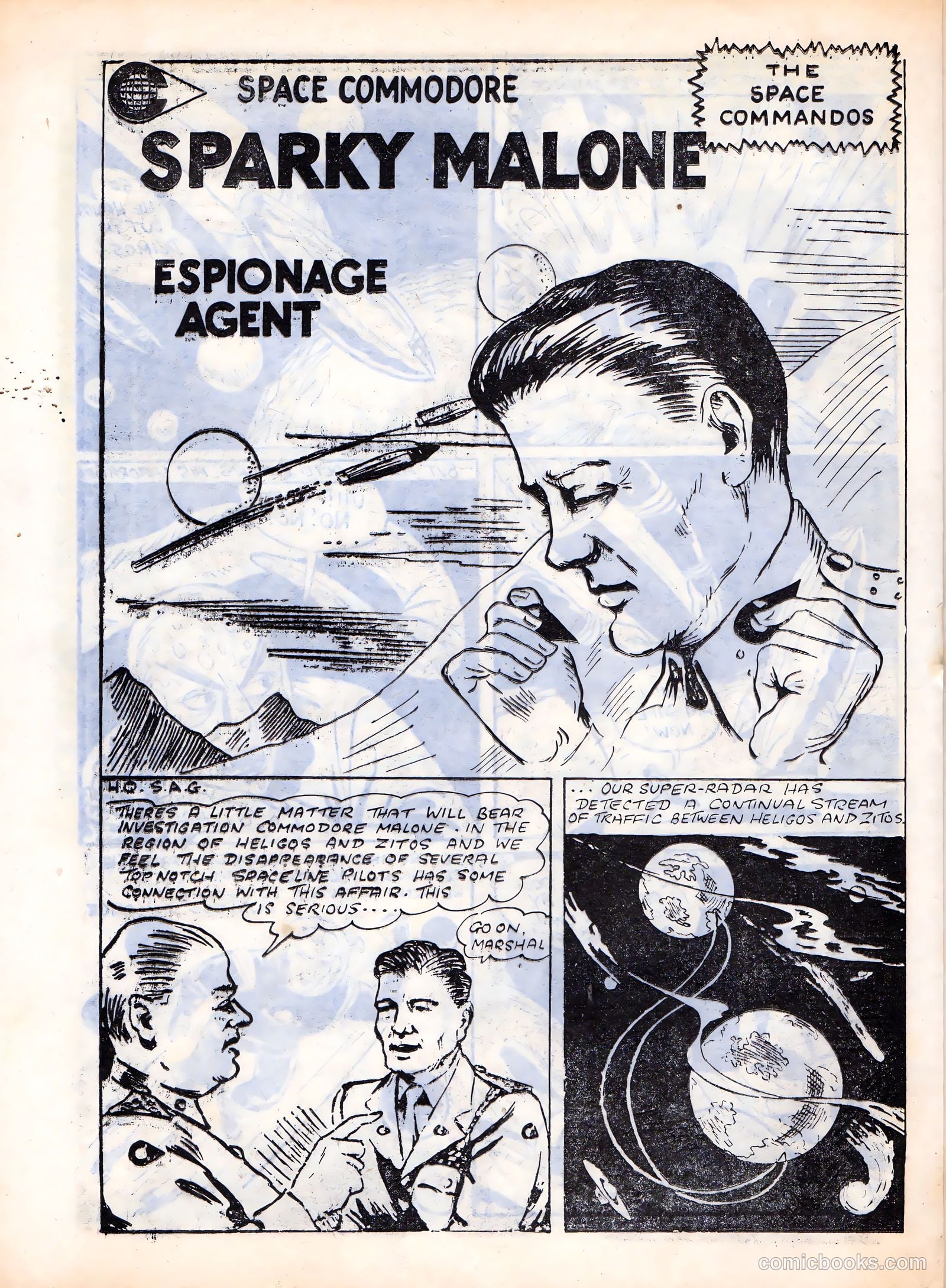 Space Commando Comics #57 (1954) — page 16 of 28