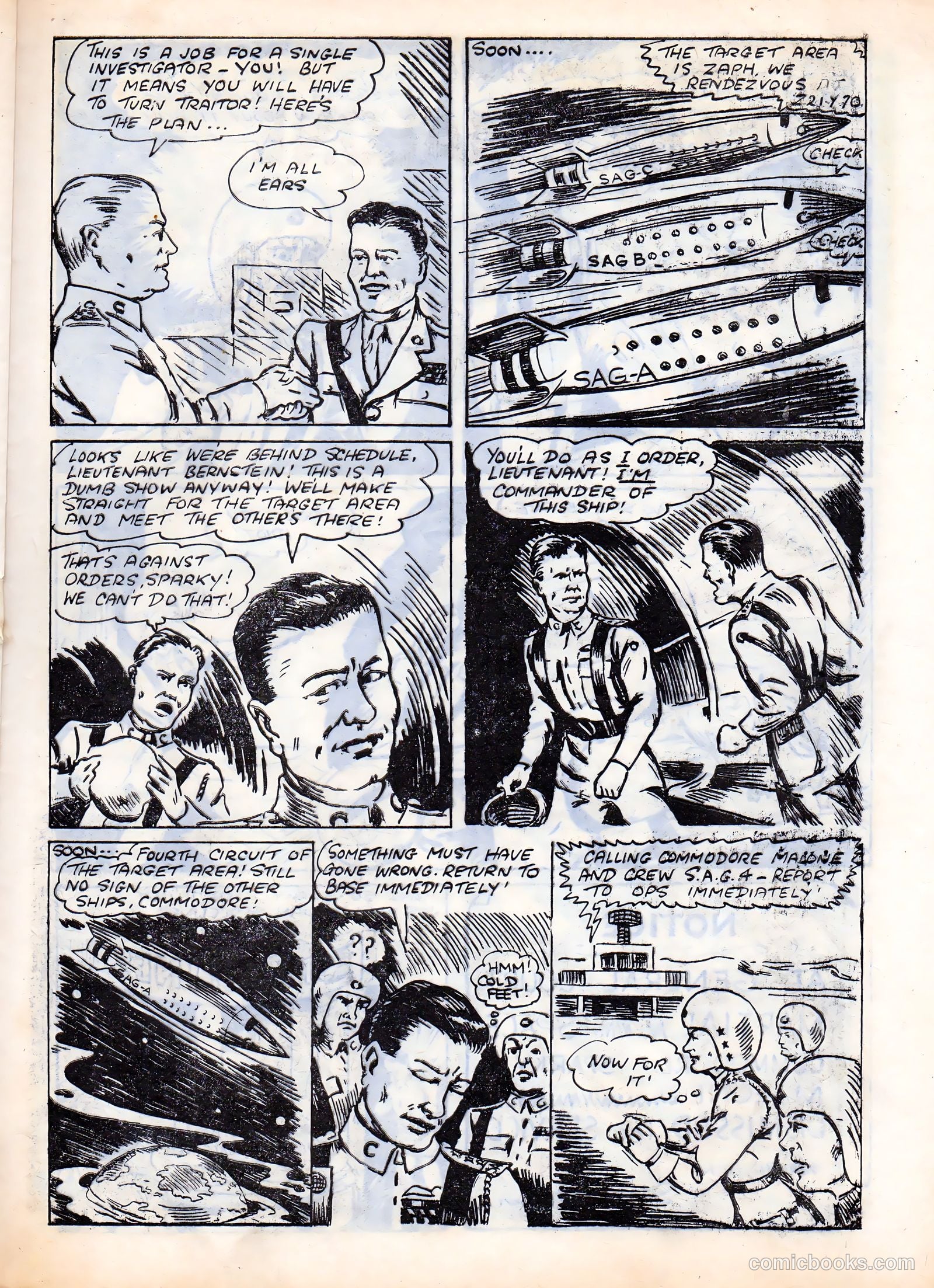 Space Commando Comics #57 (1954) — page 17 of 28