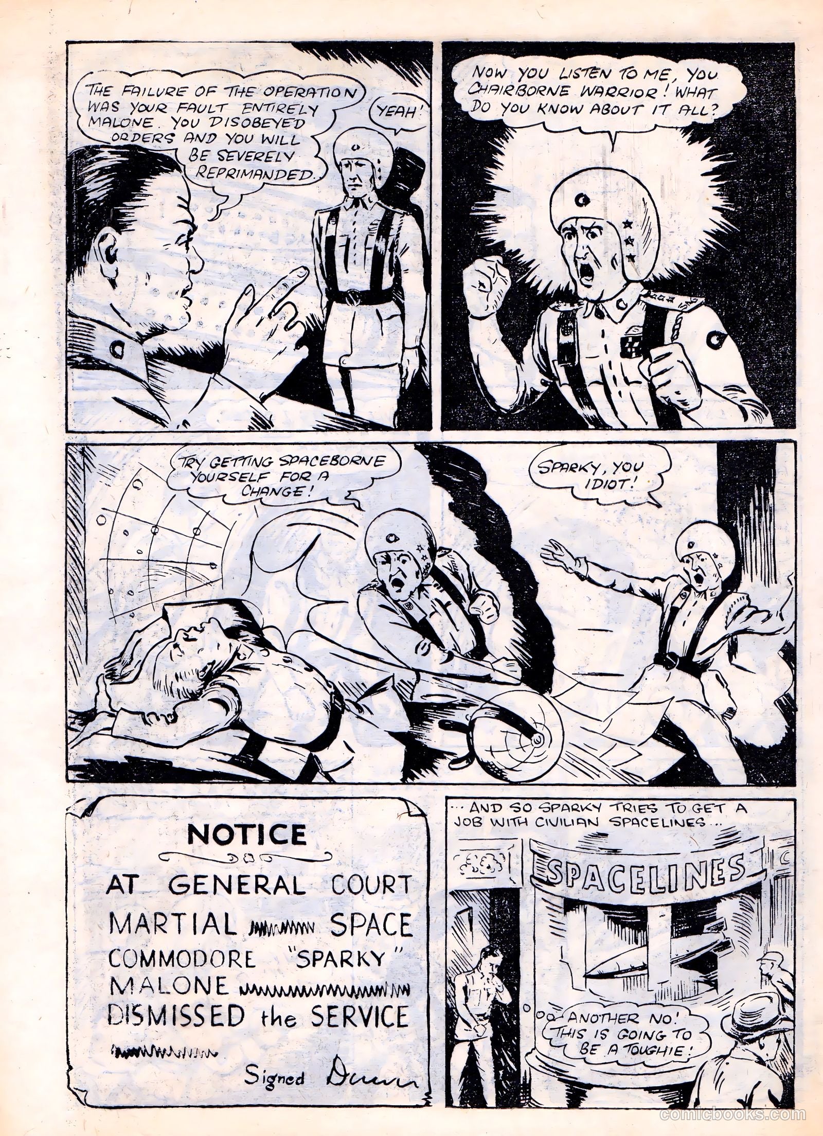 Space Commando Comics #57 (1954) — page 18 of 28