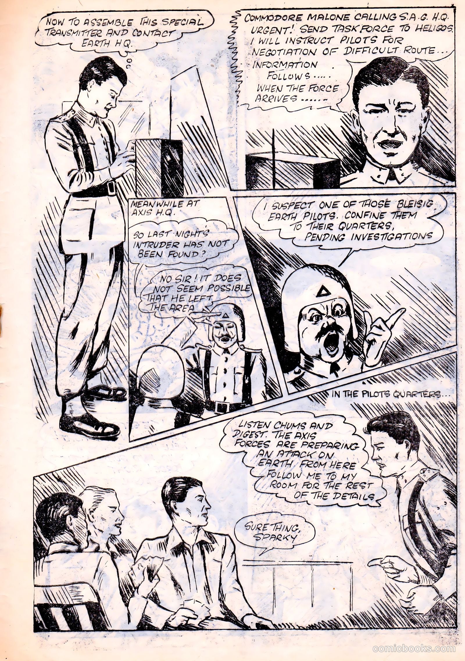 Space Commando Comics #57 (1954) — page 25 of 28