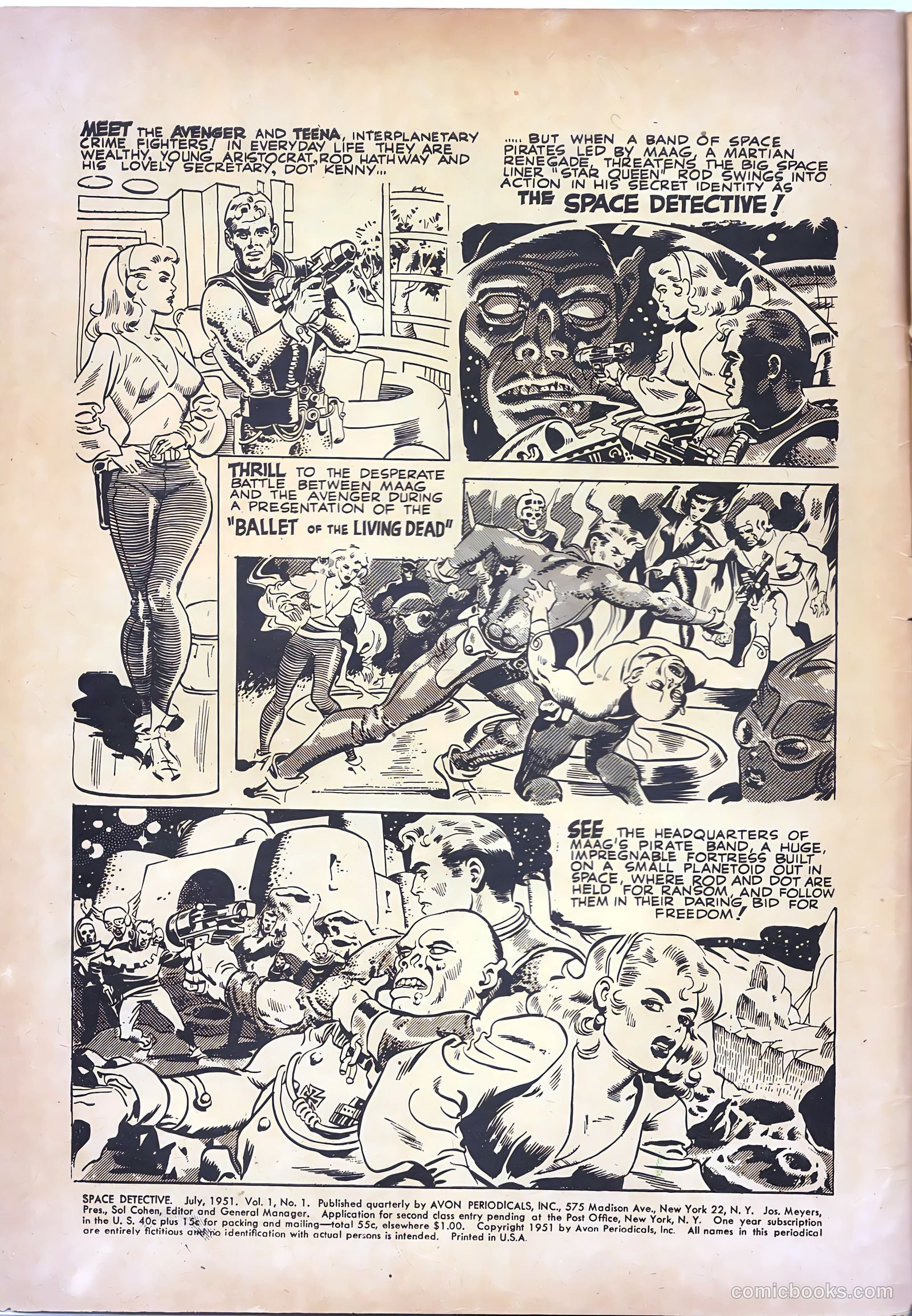 Space Detective #1 (1951) — page 2 of 25
