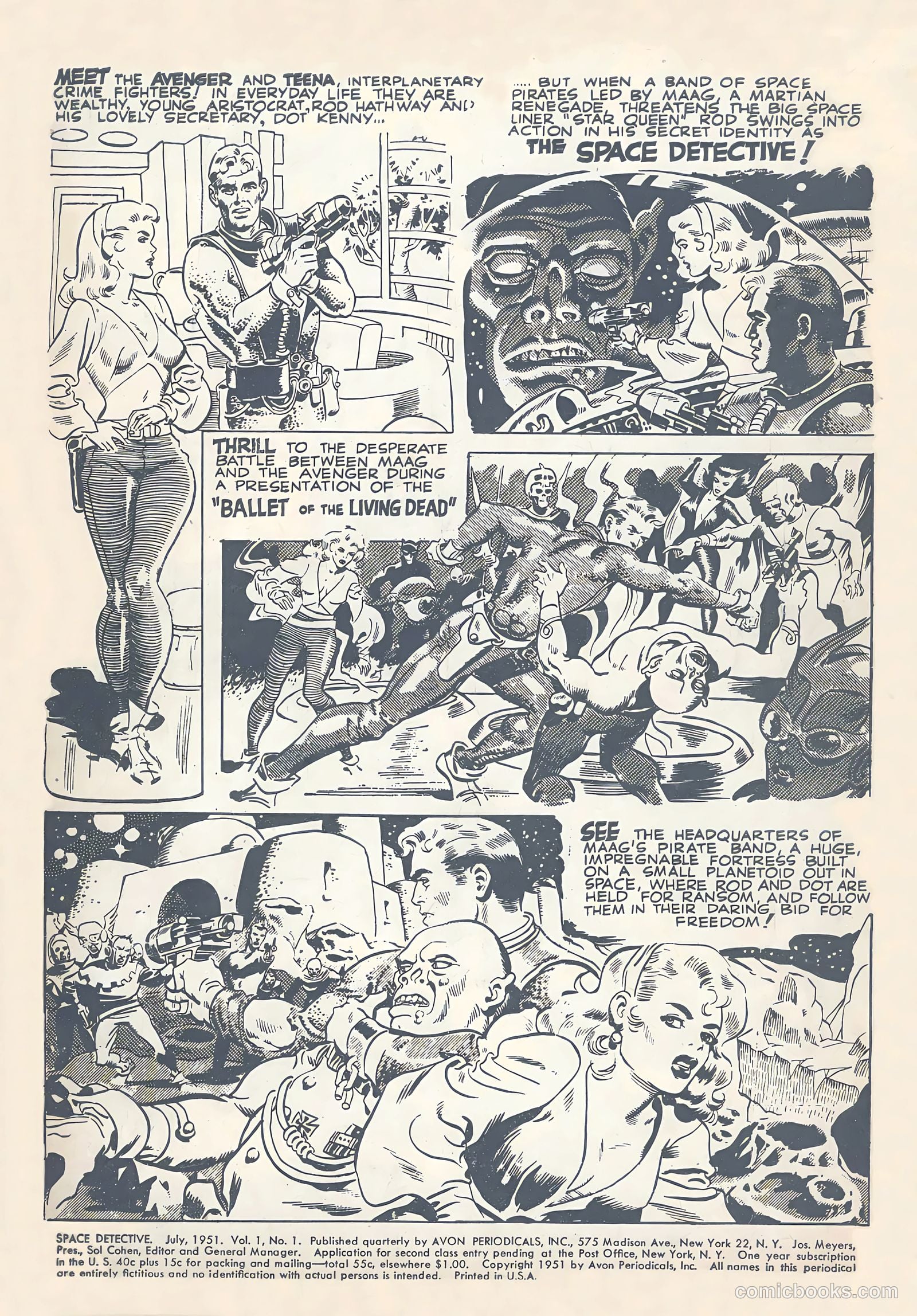 Space Detective #1 (1951) — page 2 of 36