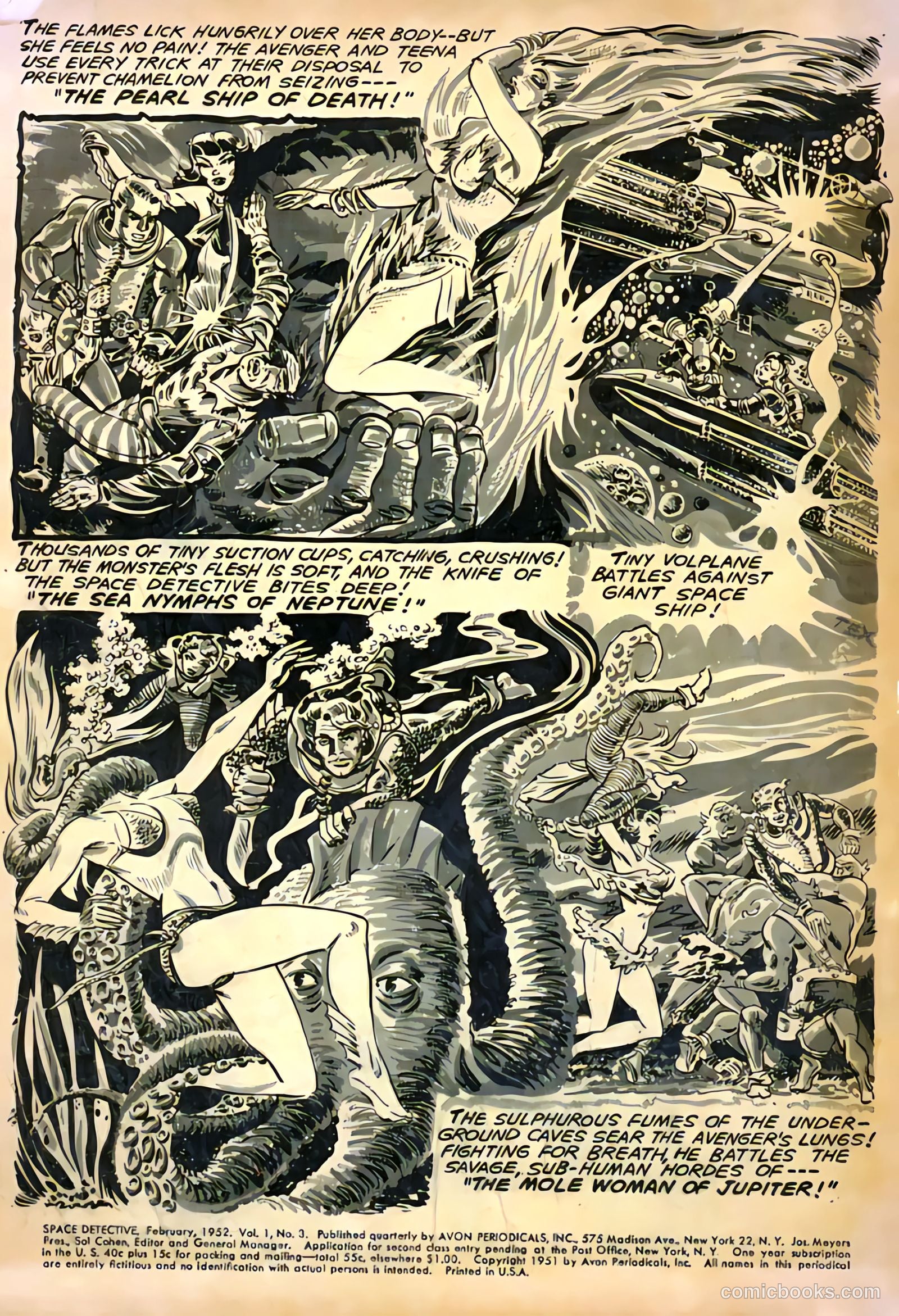 Space Detective #3 (1952) — page 2 of 36