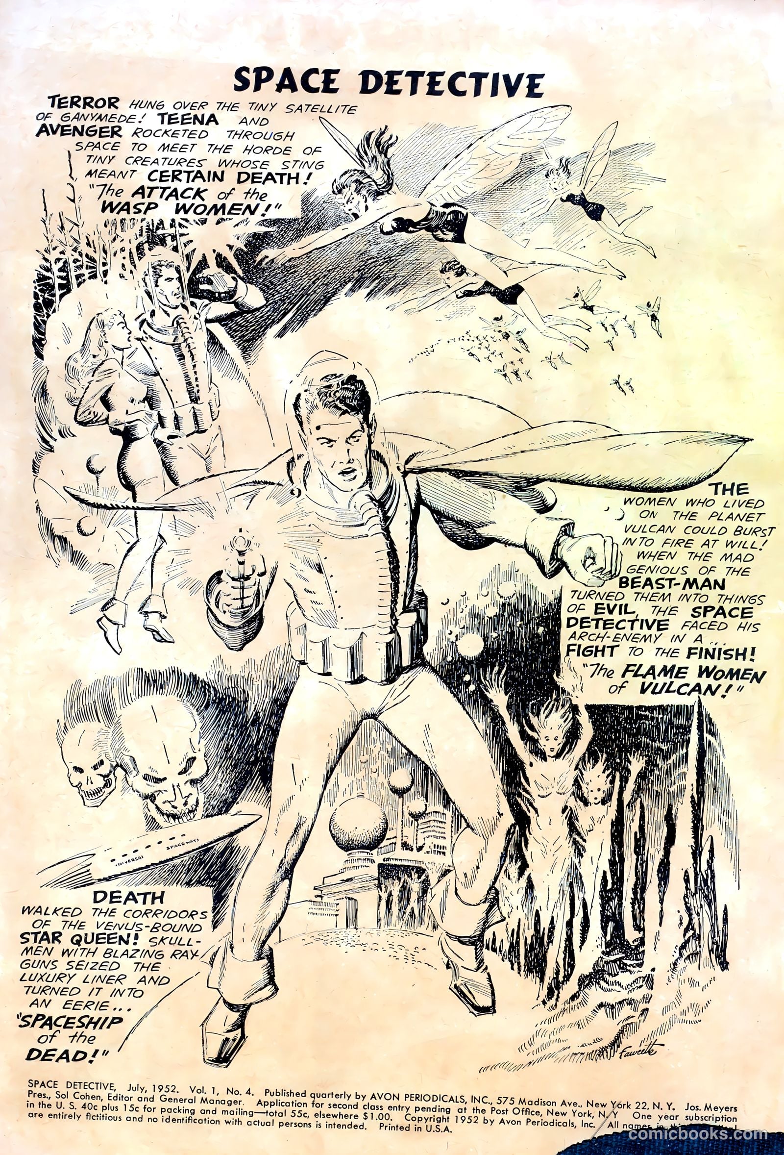 Space Detective #4 (1952) — page 2 of 36