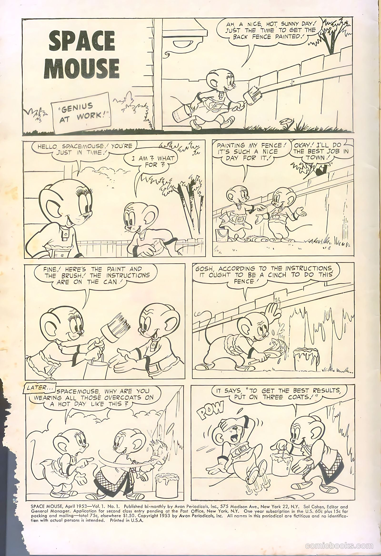 Space Mouse #1 (1953) — page 2 of 36