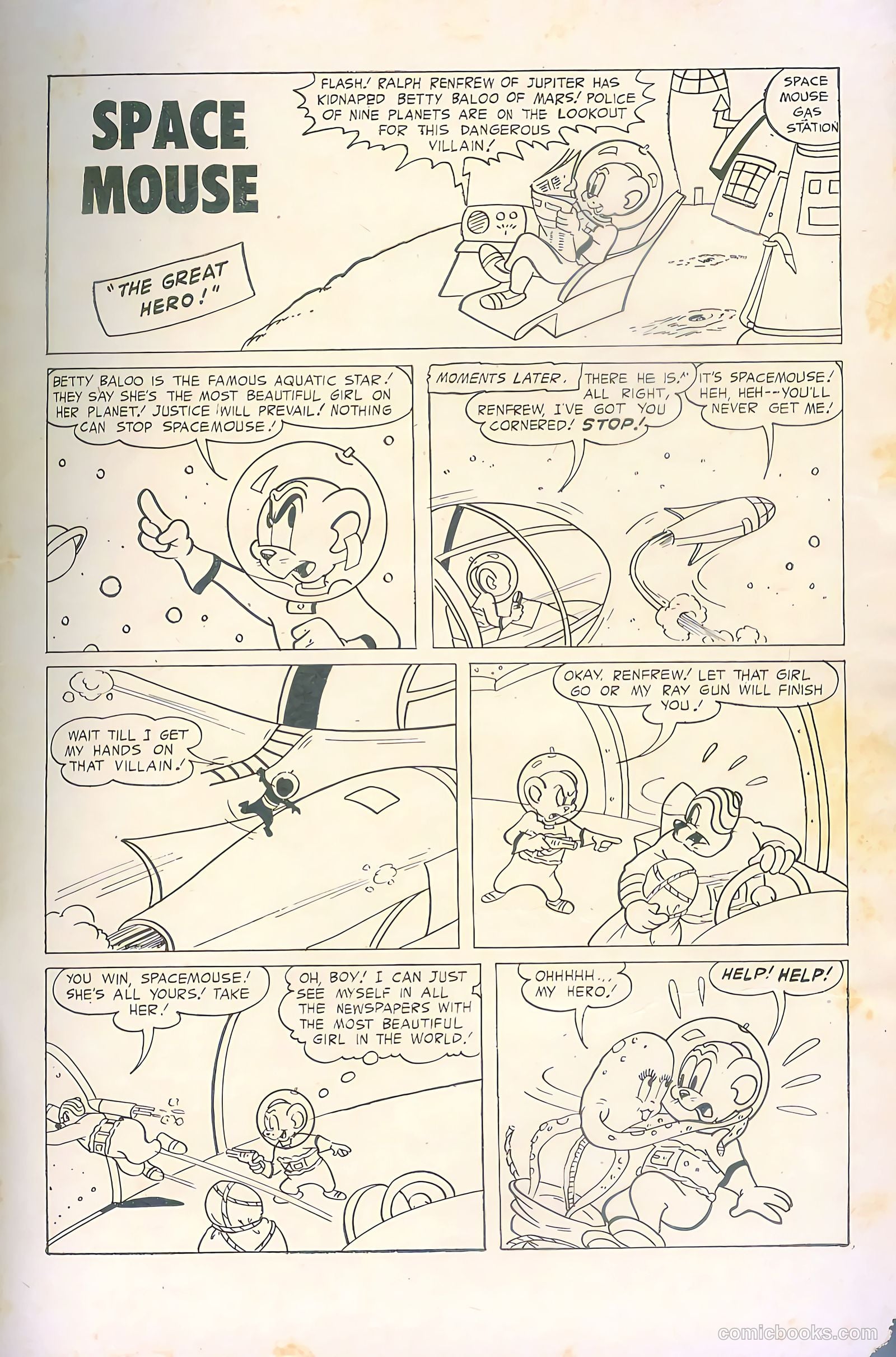 Space Mouse #1 (1953) — page 35 of 36