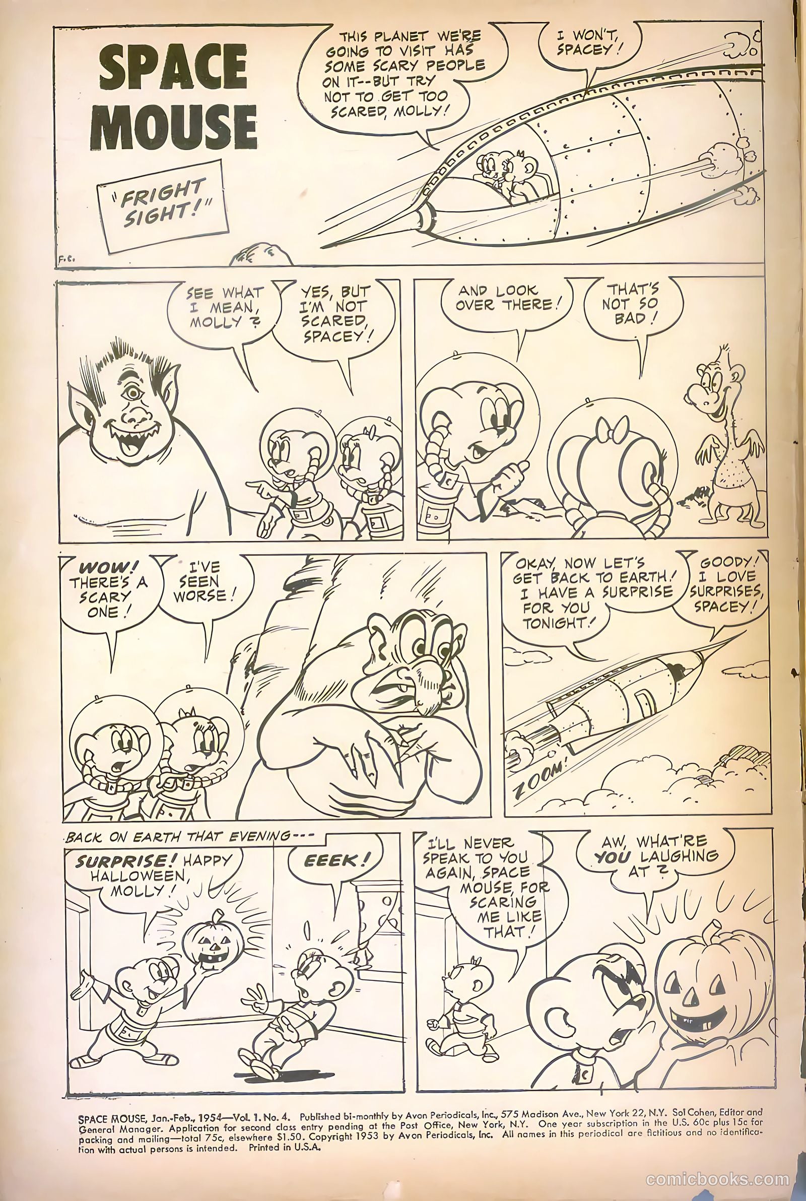 Space Mouse #4 (1954) — page 2 of 36