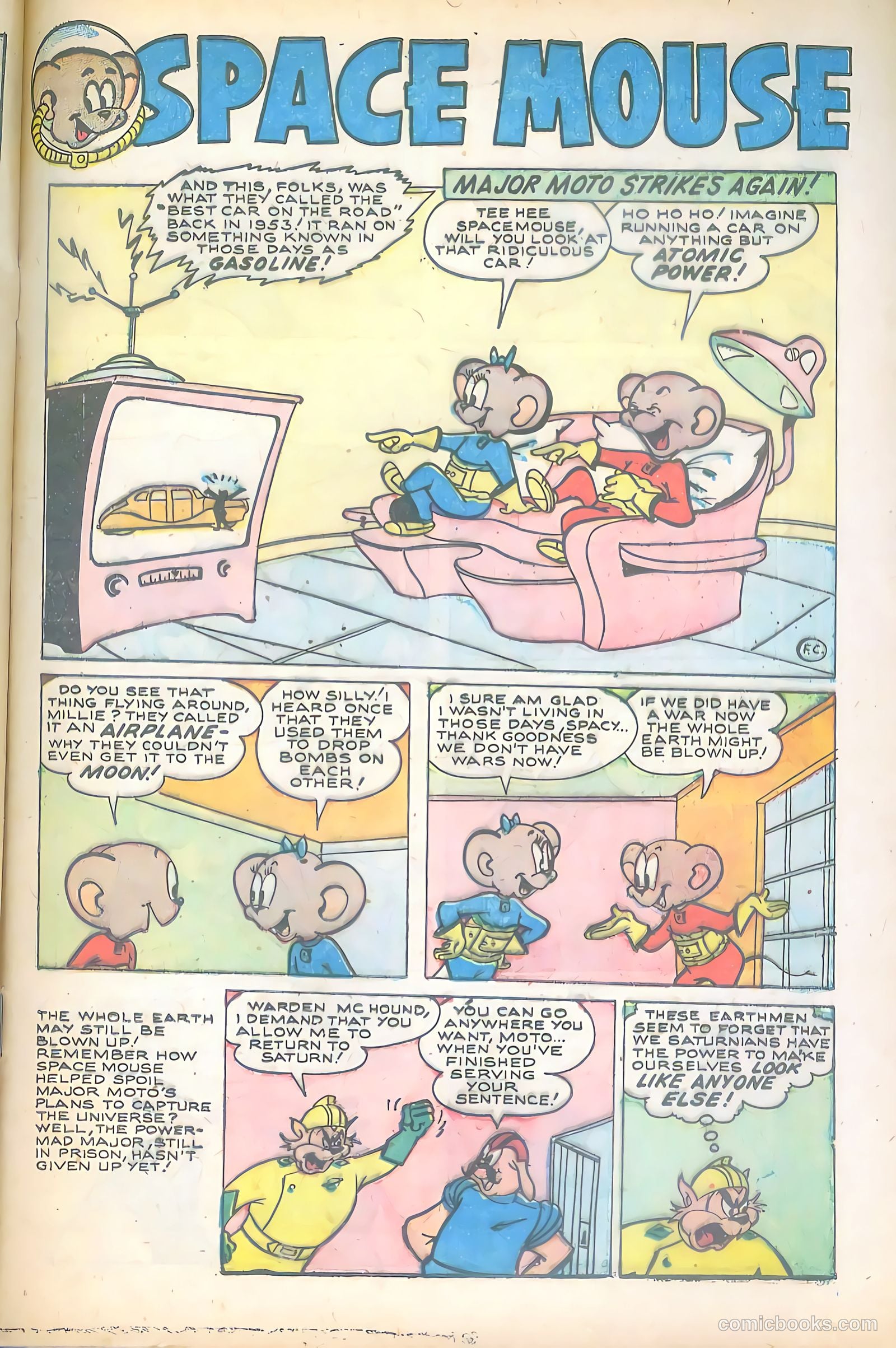 Space Mouse #4 (1954) — page 21 of 36