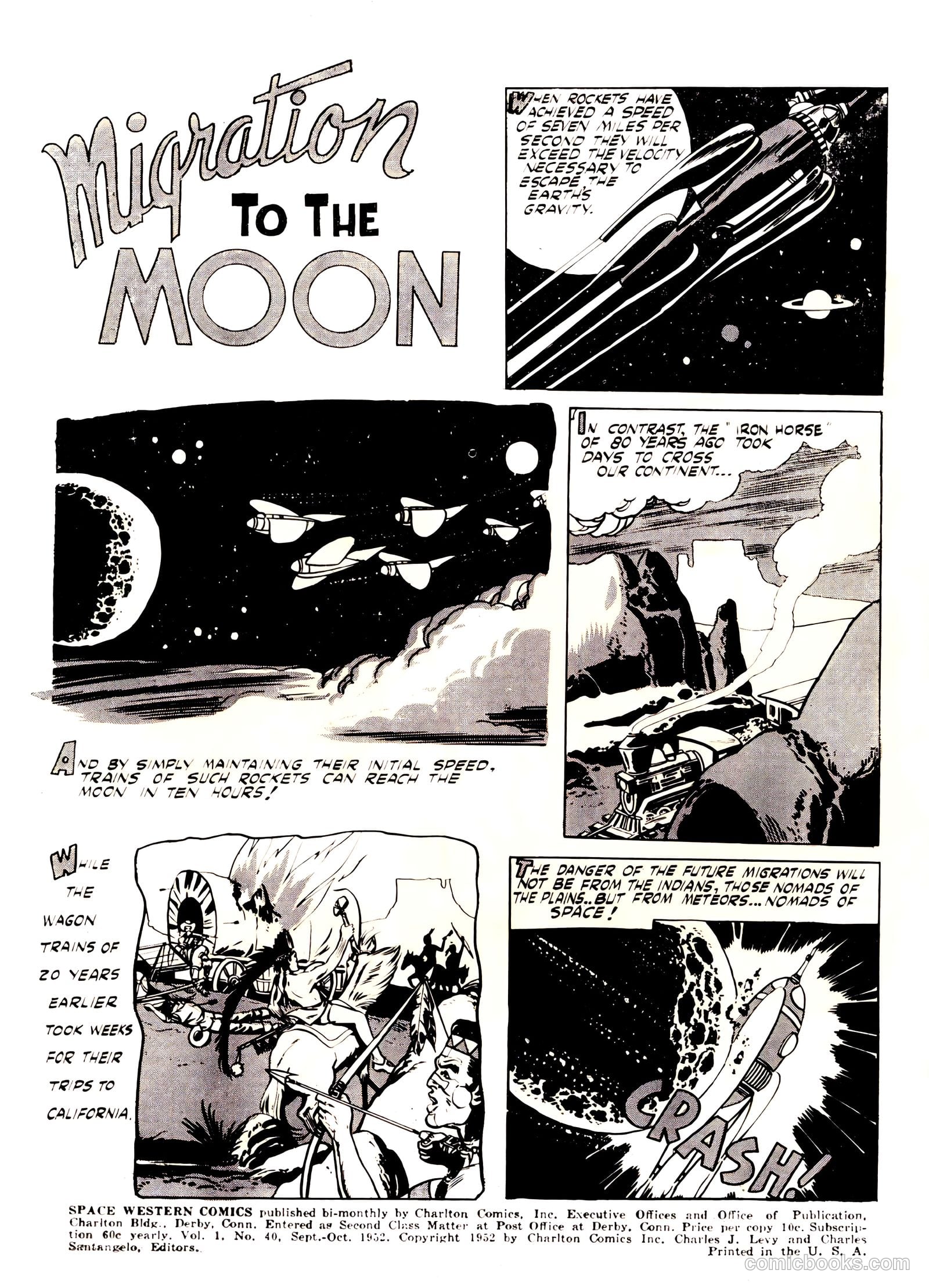 Space Western Comics #40 (1952) — page 2 of 36