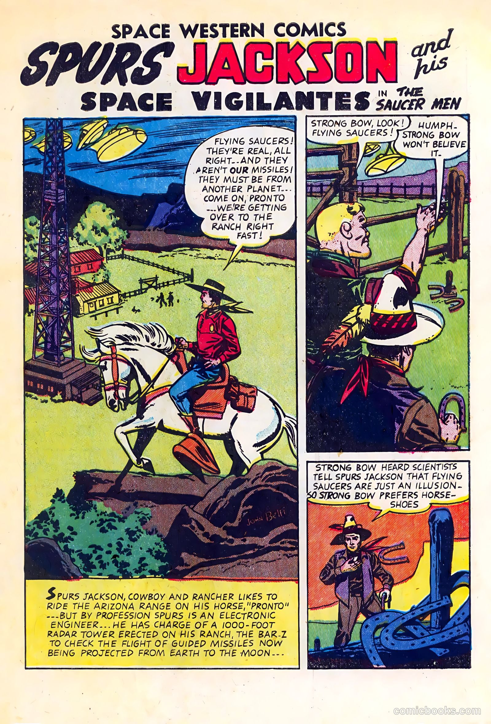 Space Western Comics #40 (1952) — page 3 of 36
