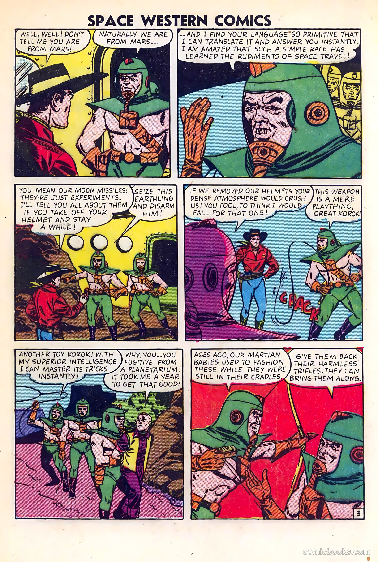 Space Western Comics #40 (1952) — page 5 of 36