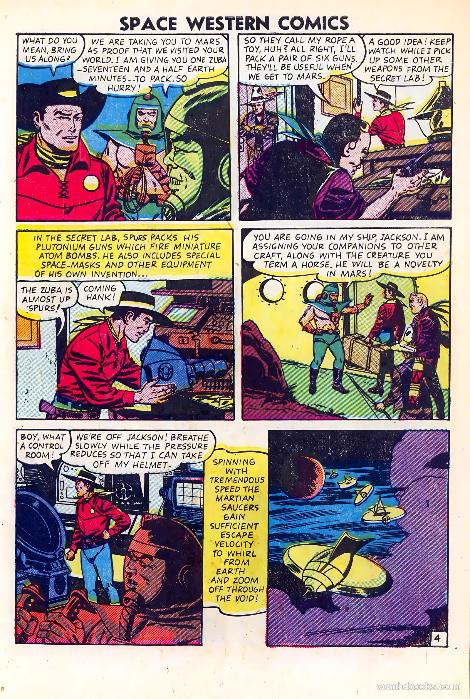 Space Western Comics #40 (1952) — page 6 of 36