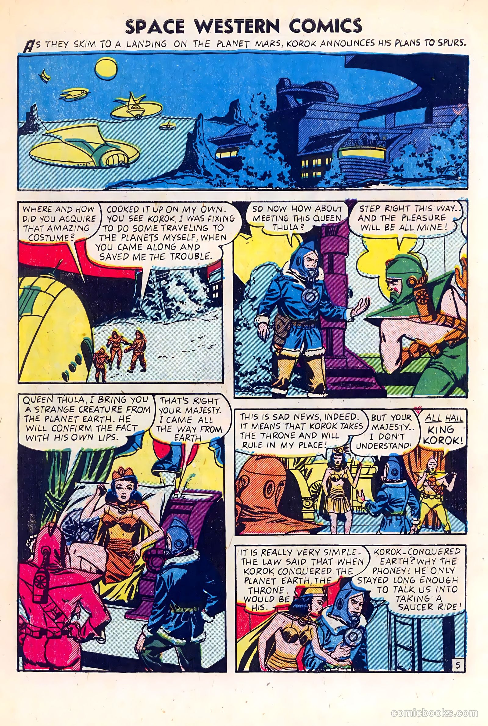 Space Western Comics #40 (1952) — page 7 of 36