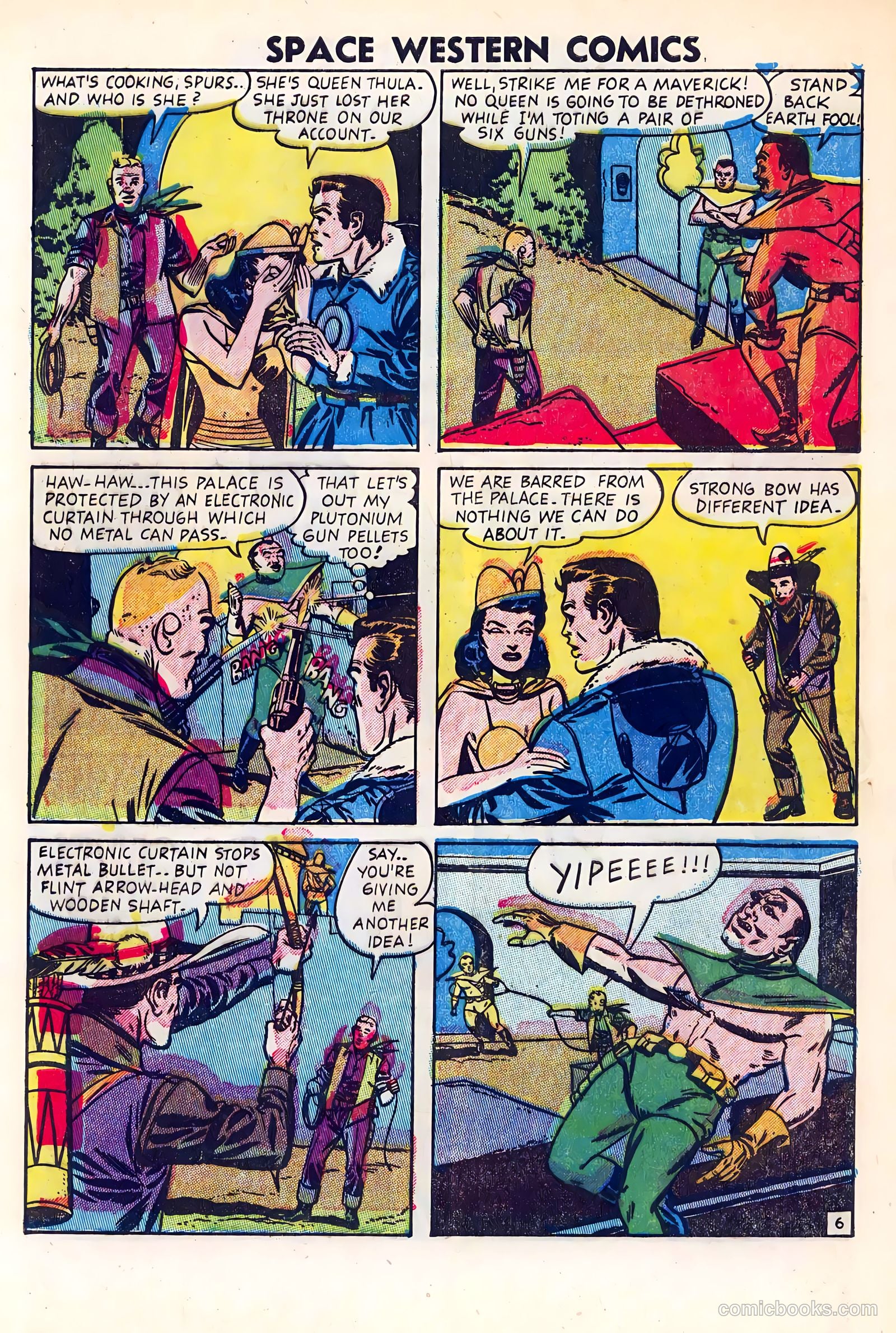 Space Western Comics #40 (1952) — page 8 of 36