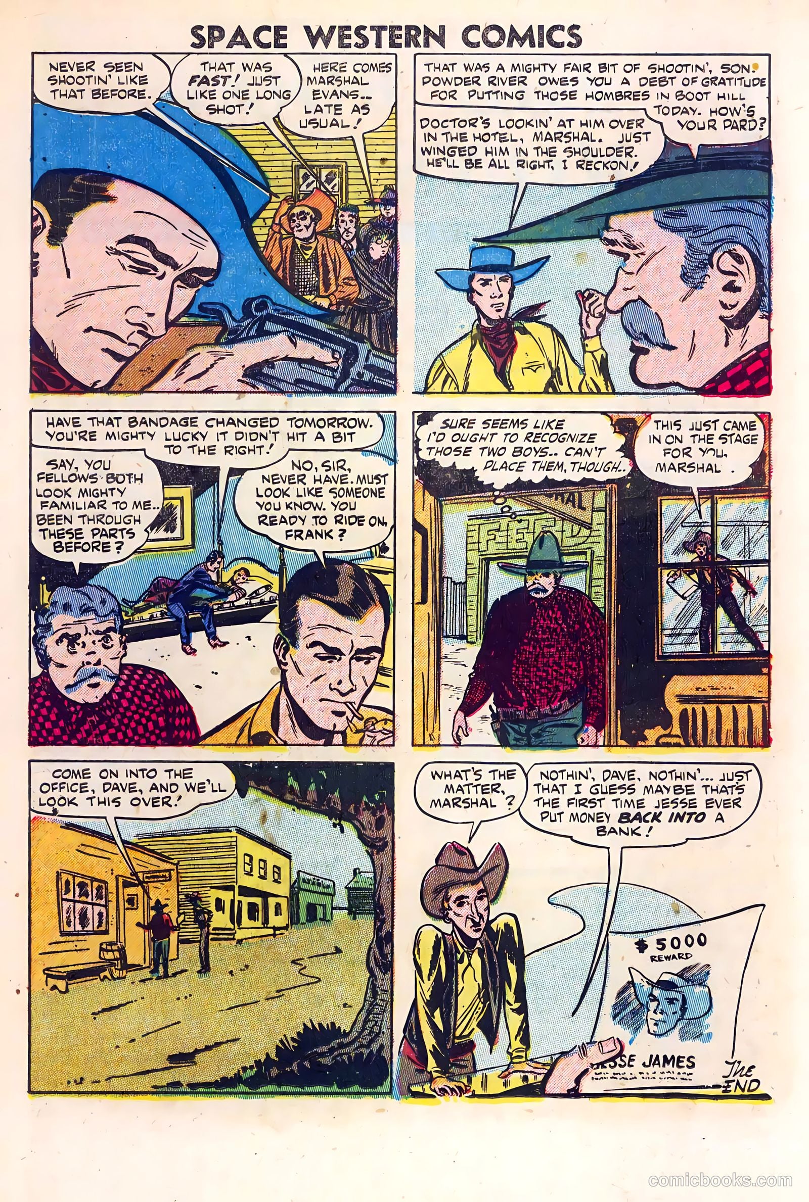 Space Western Comics #40 (1952) — page 17 of 36