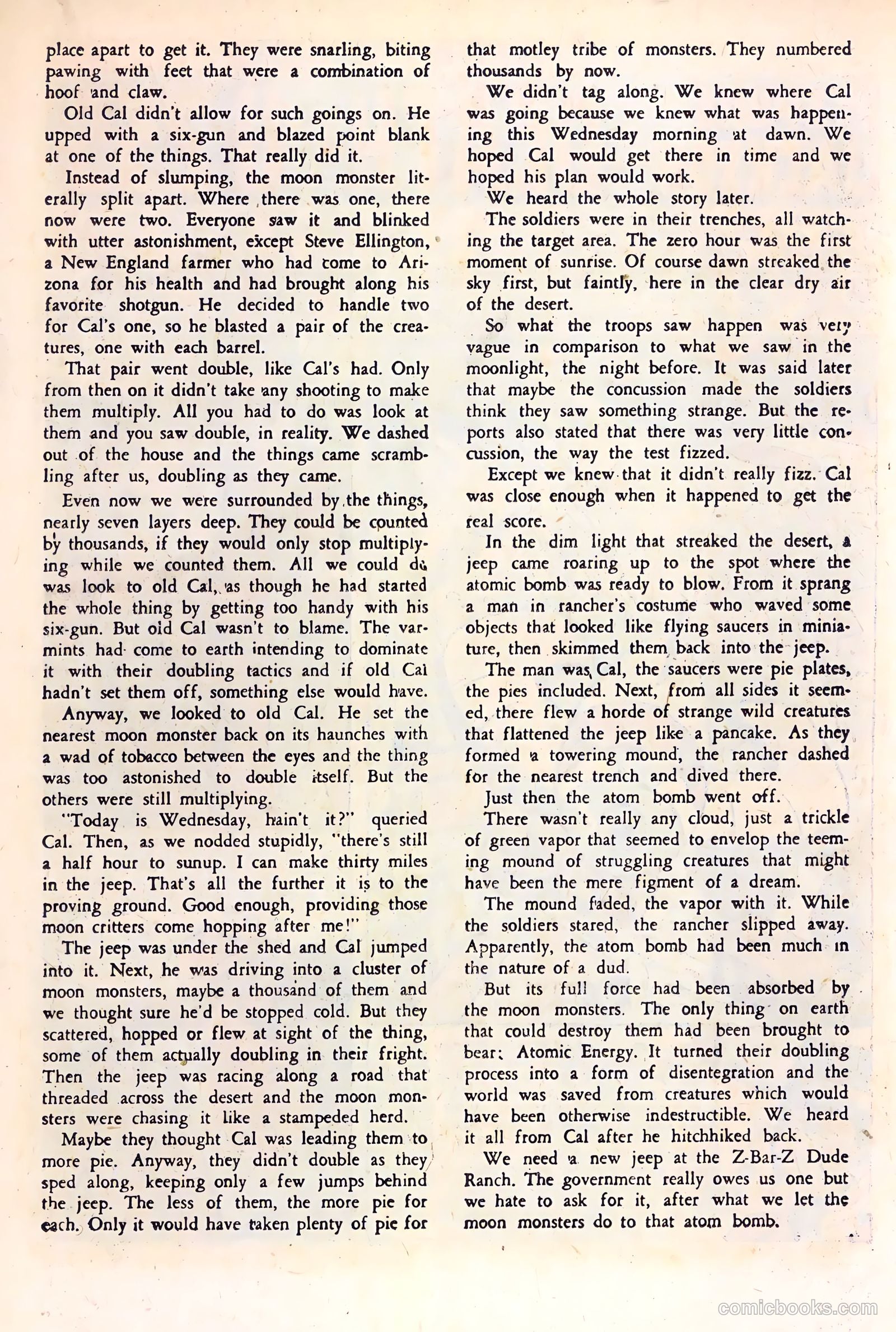 Space Western Comics #40 (1952) — page 19 of 36