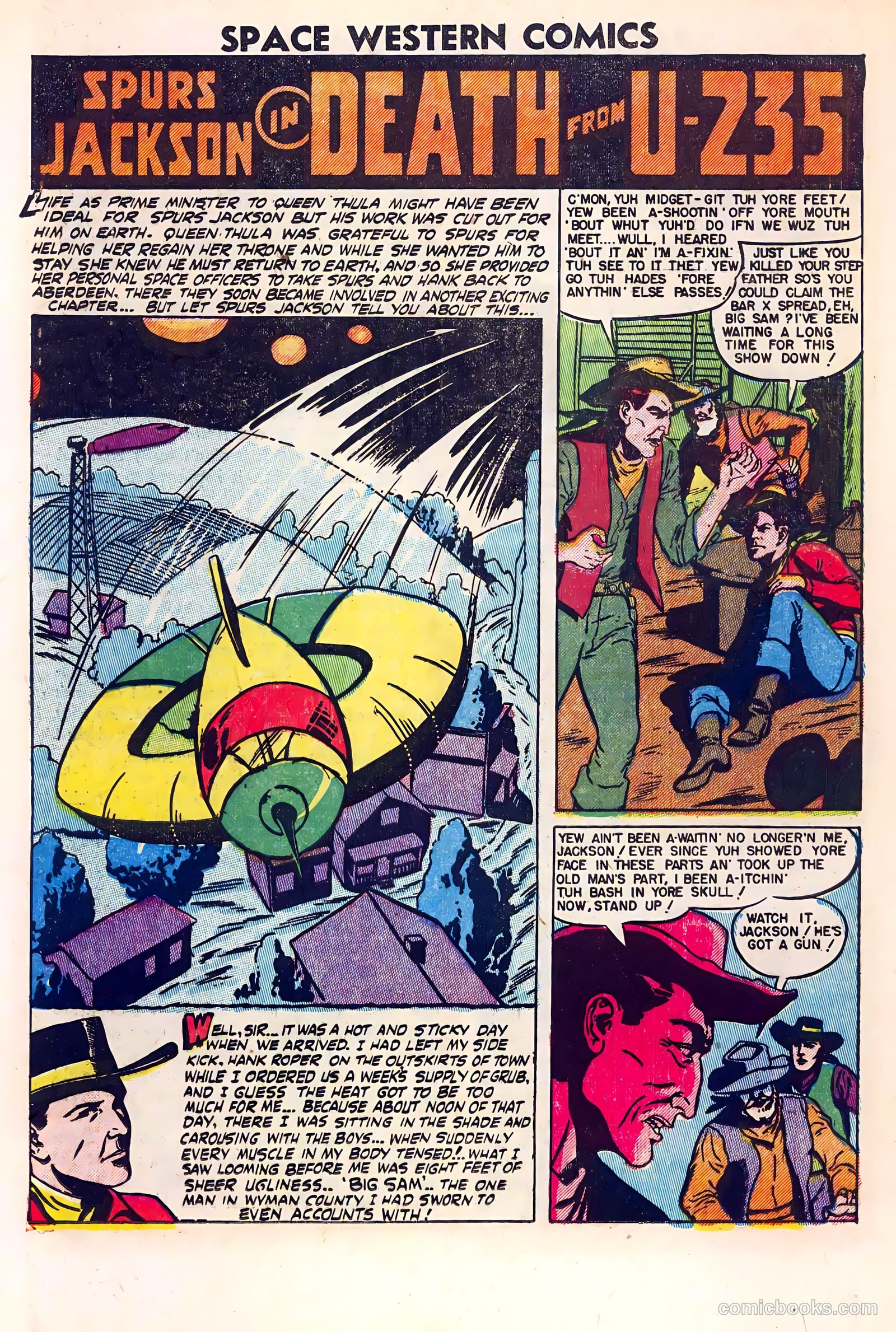 Space Western Comics #40 (1952) — page 20 of 36