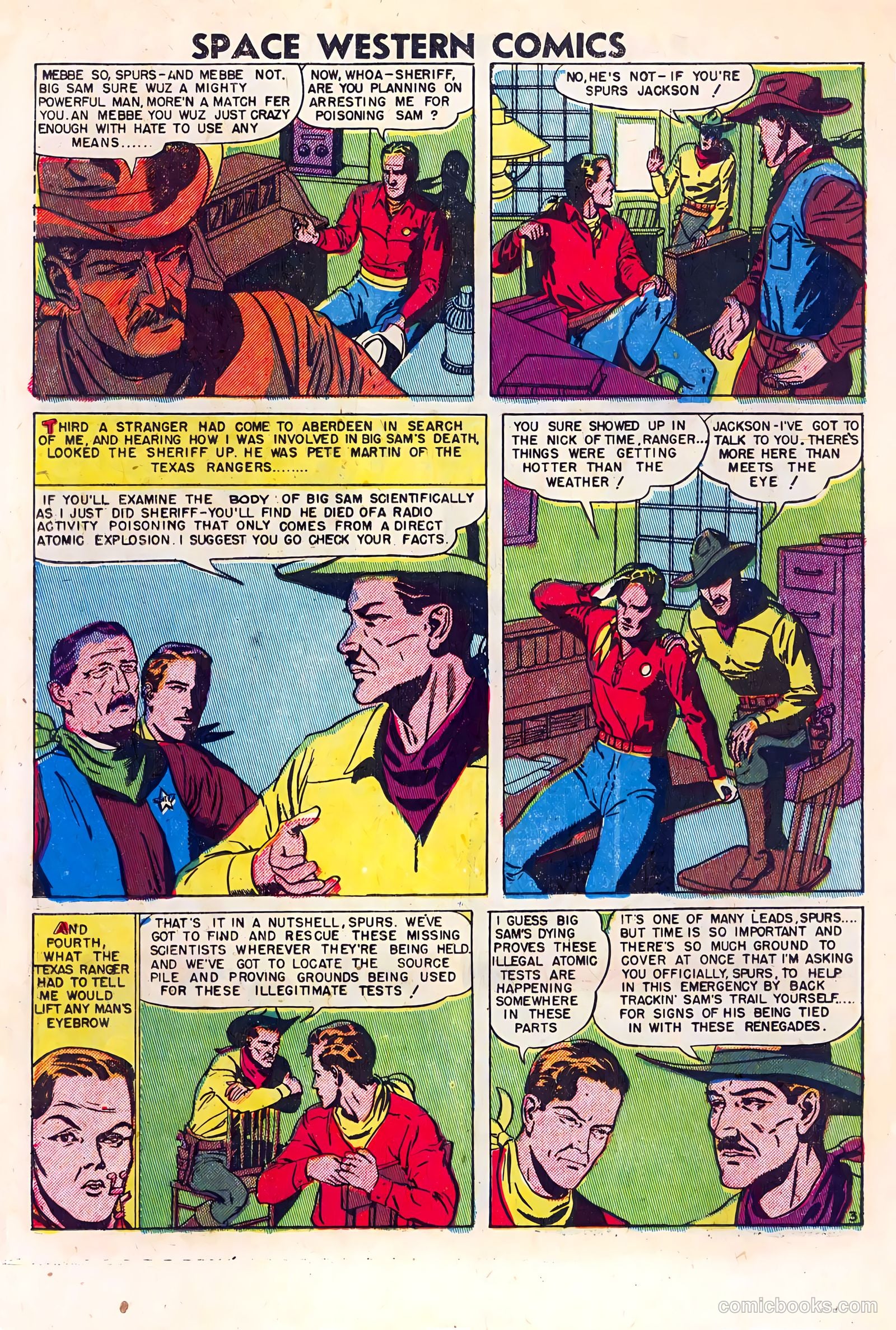 Space Western Comics #40 (1952) — page 22 of 36