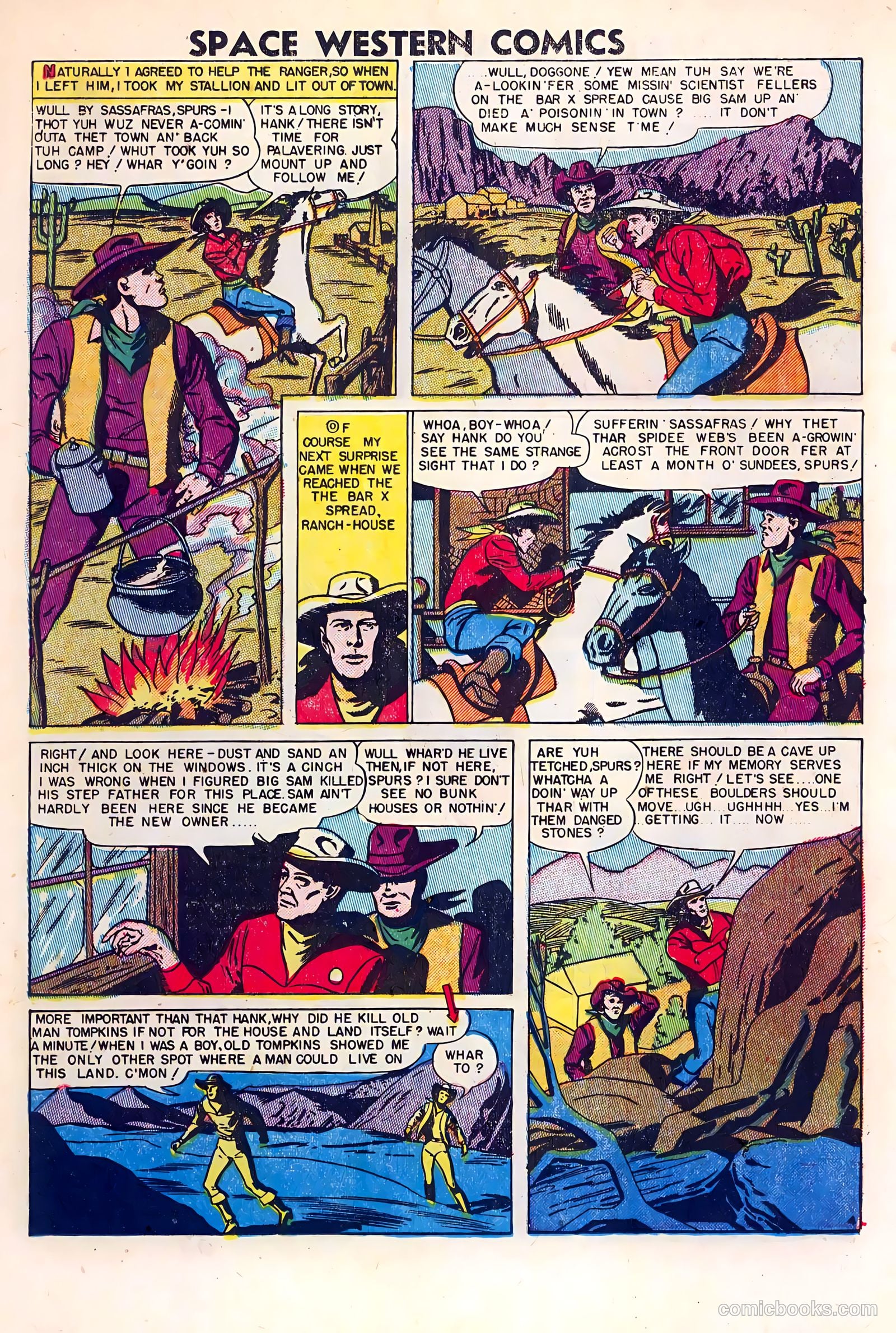 Space Western Comics #40 (1952) — page 23 of 36