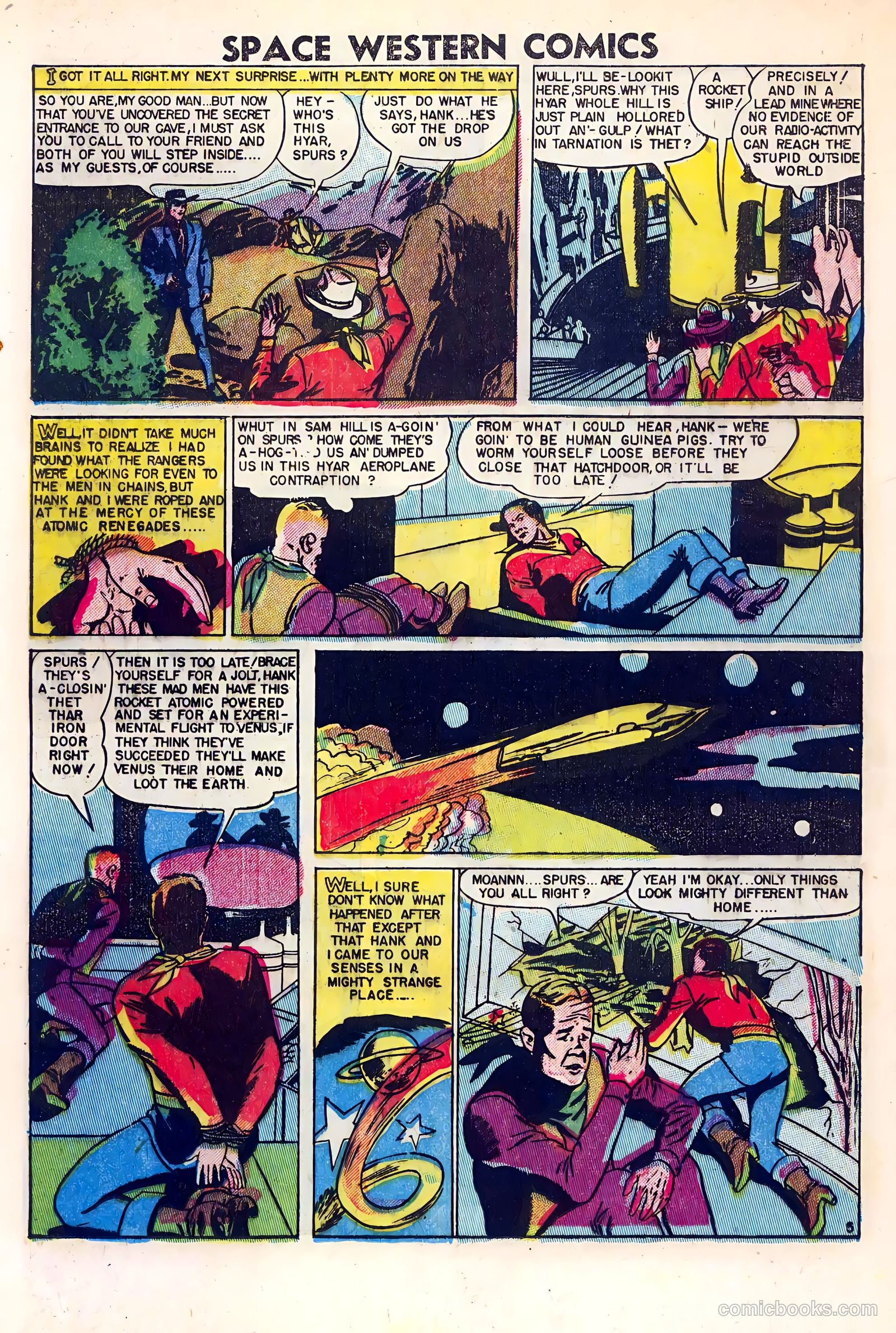 Space Western Comics #40 (1952) — page 24 of 36