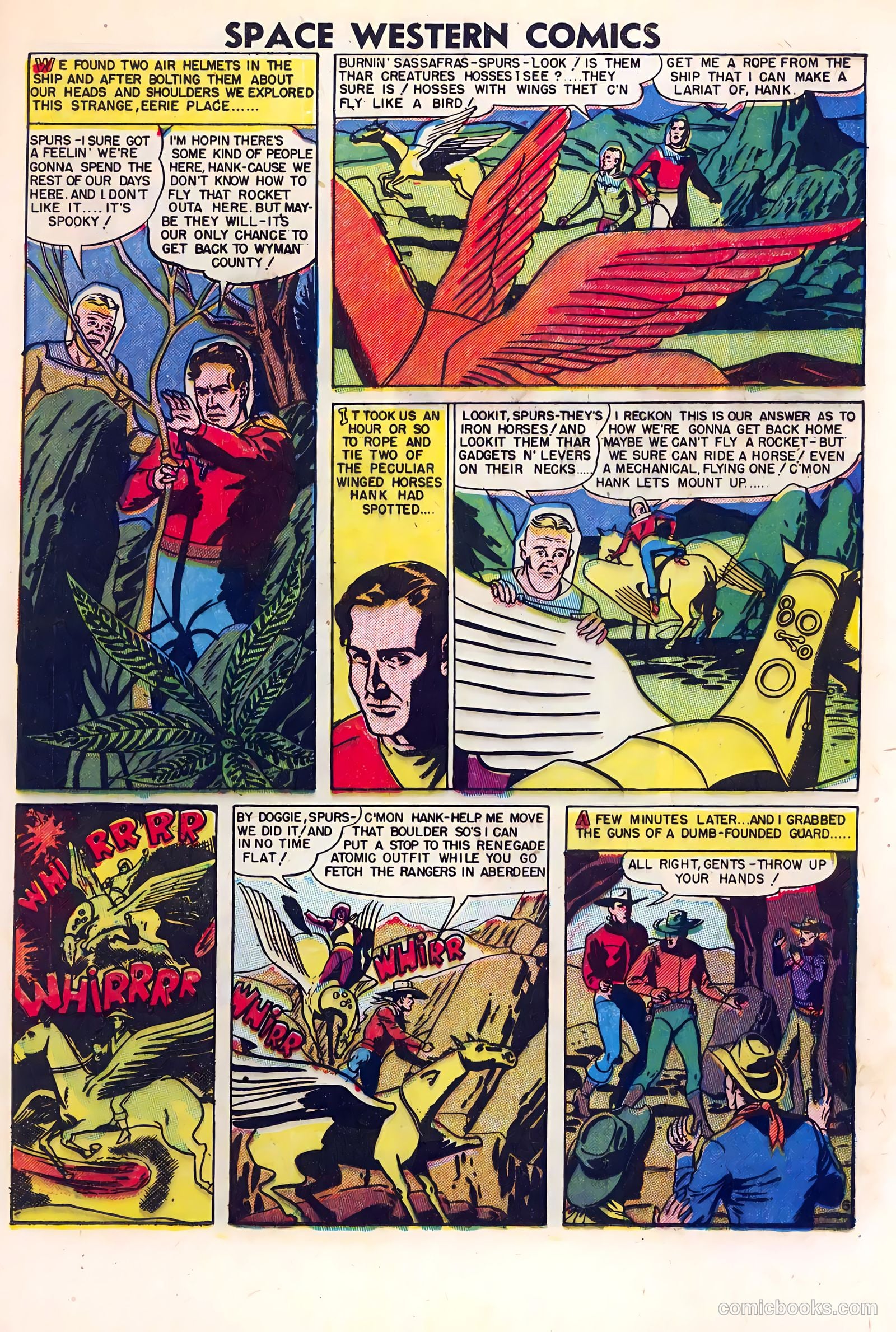 Space Western Comics #40 (1952) — page 25 of 36