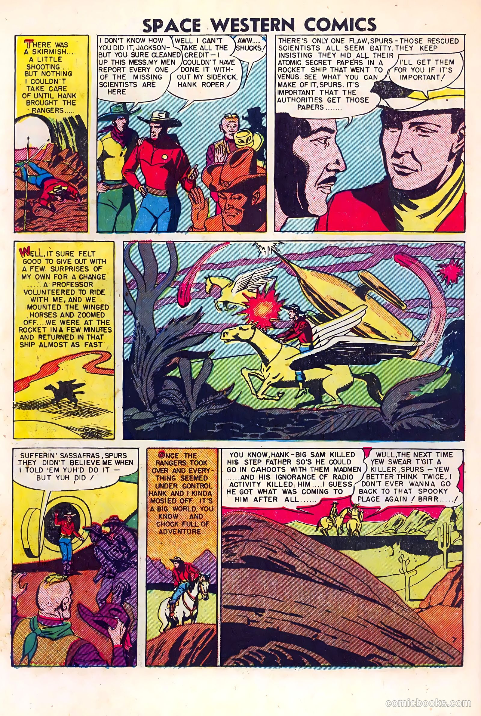 Space Western Comics #40 (1952) — page 26 of 36