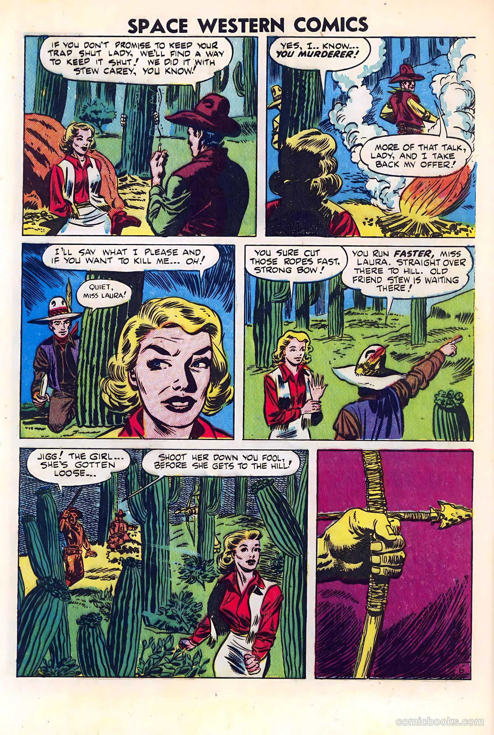 Space Western Comics #40 (1952) — page 32 of 36