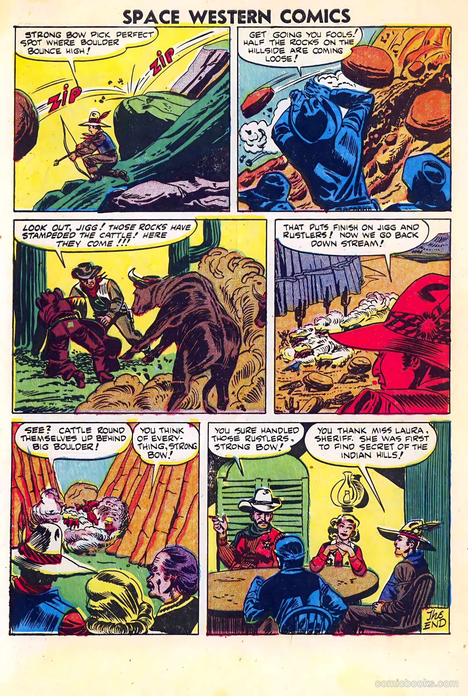 Space Western Comics #40 (1952) — page 34 of 36