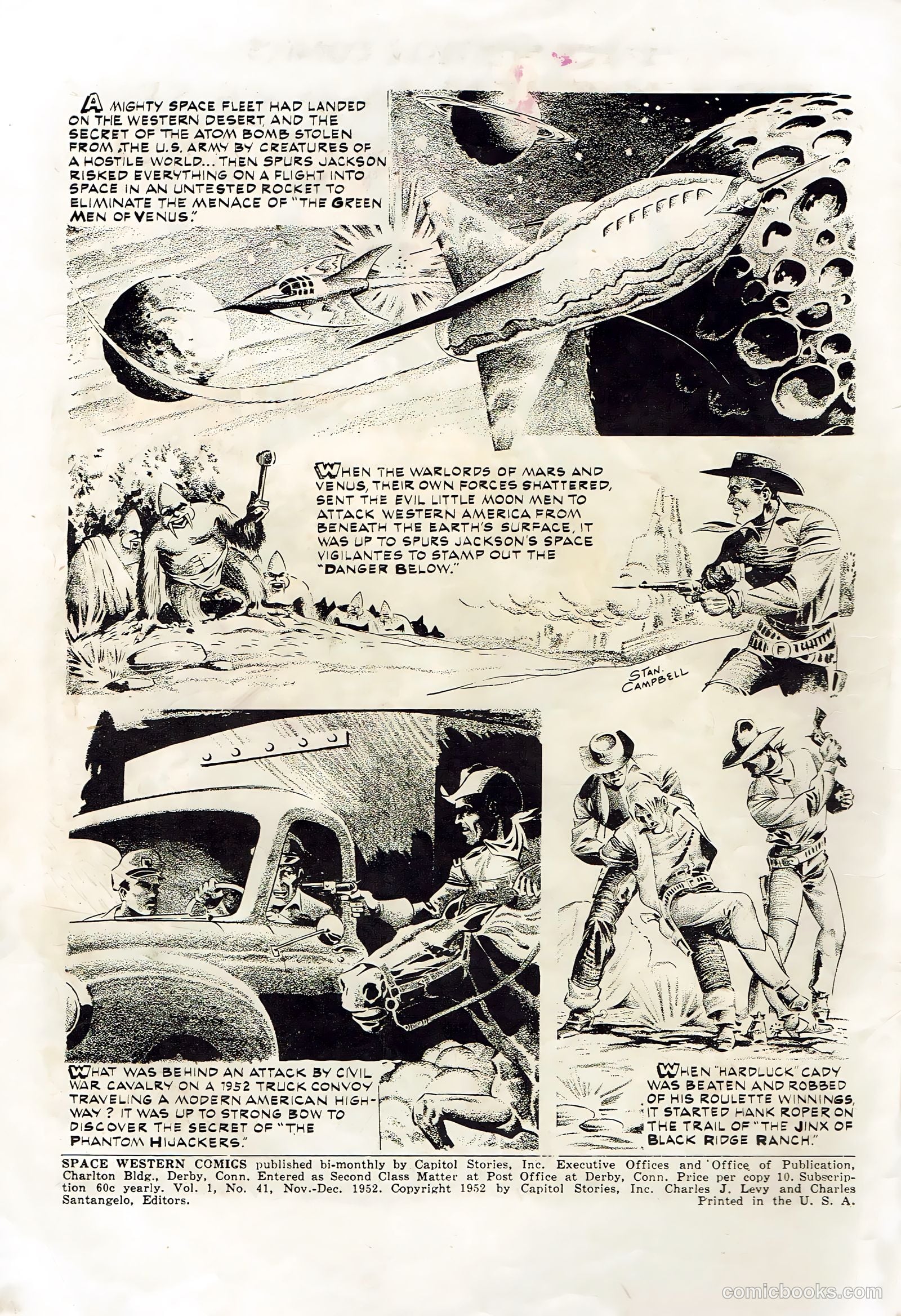 Space Western Comics #41 (1952) — page 2 of 36