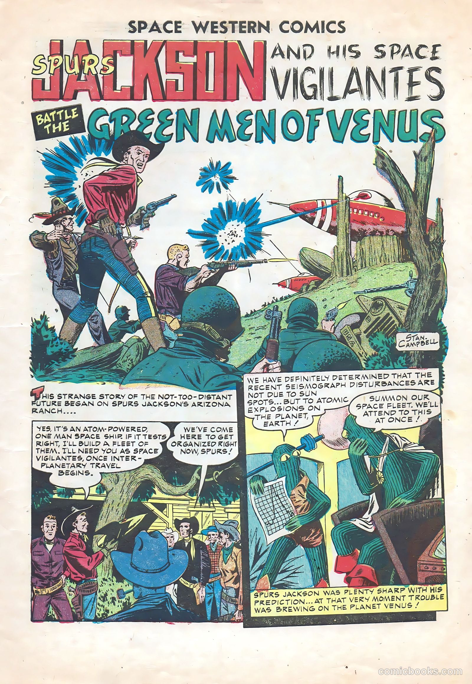 Space Western Comics #41 (1952) — page 3 of 36