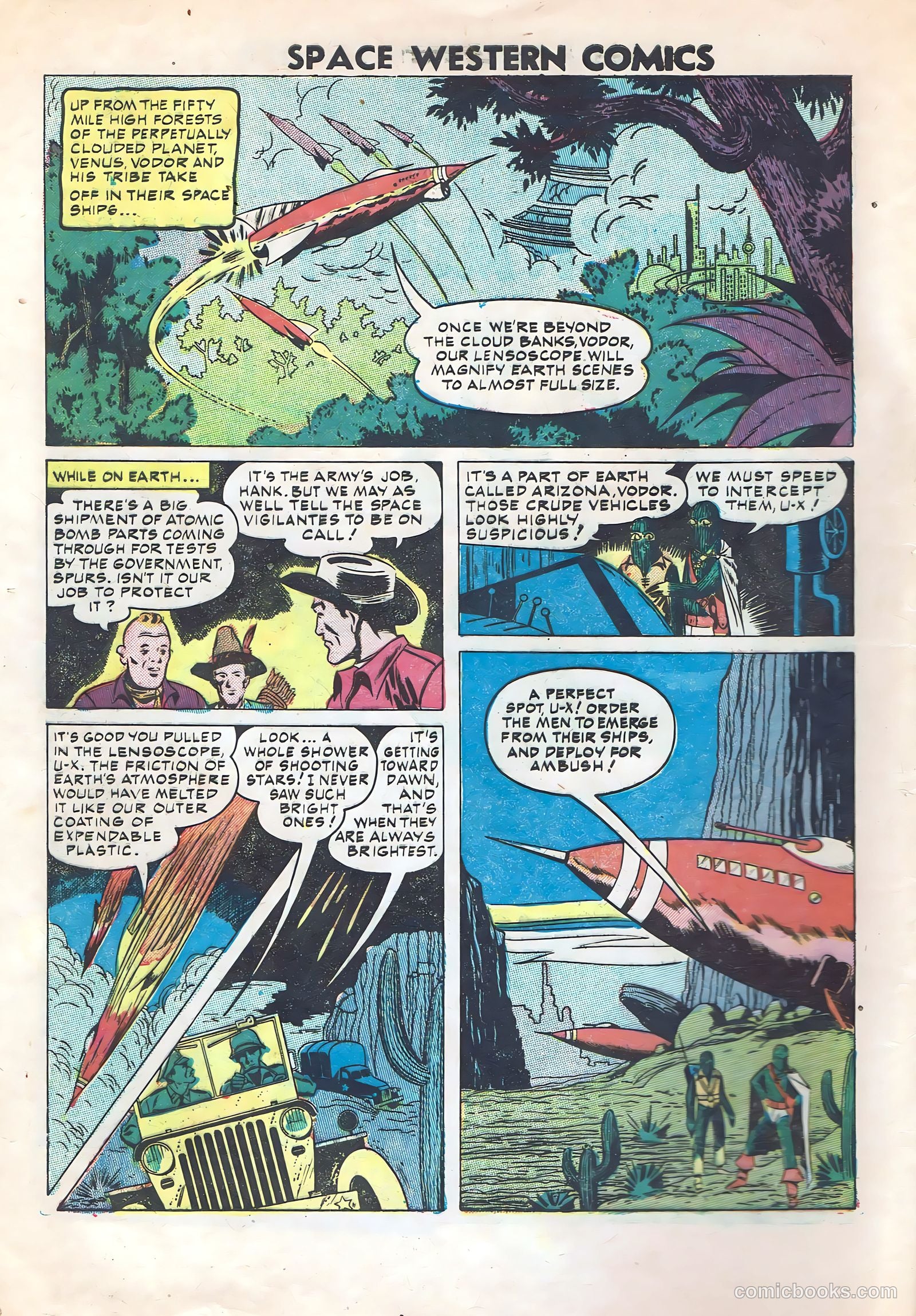 Space Western Comics #41 (1952) — page 4 of 36