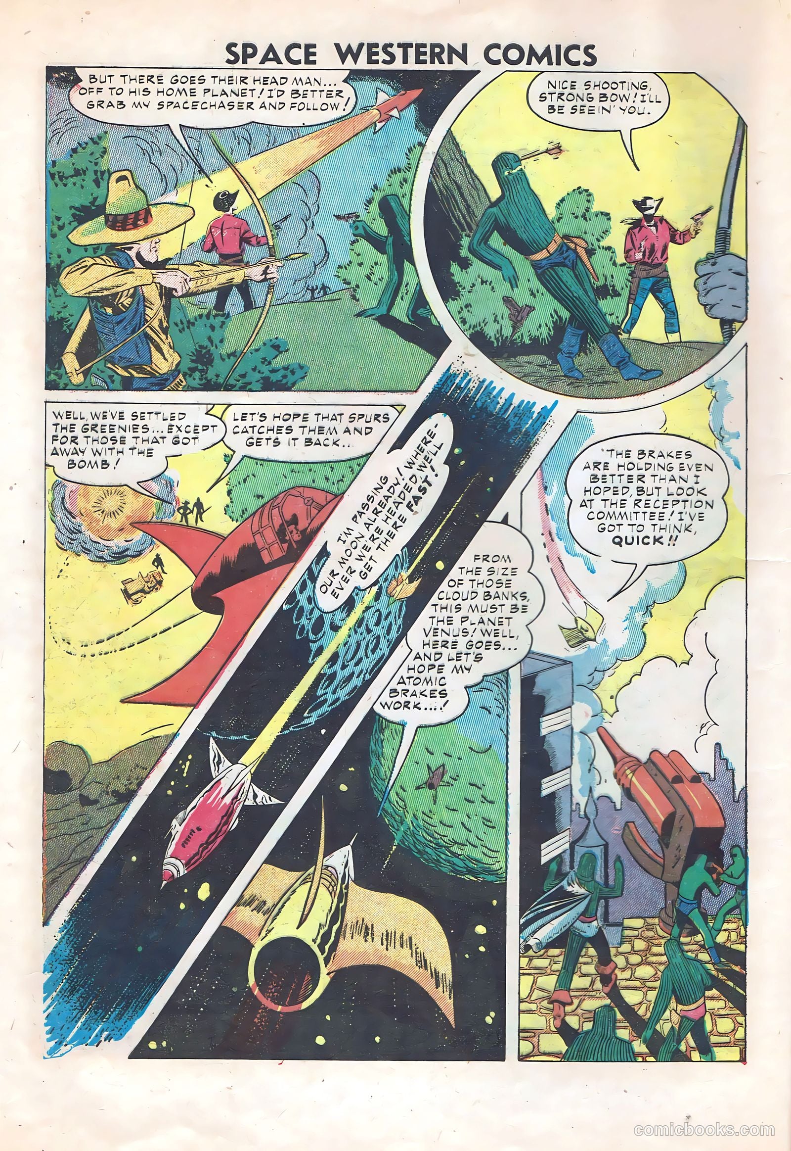 Space Western Comics #41 (1952) — page 8 of 36