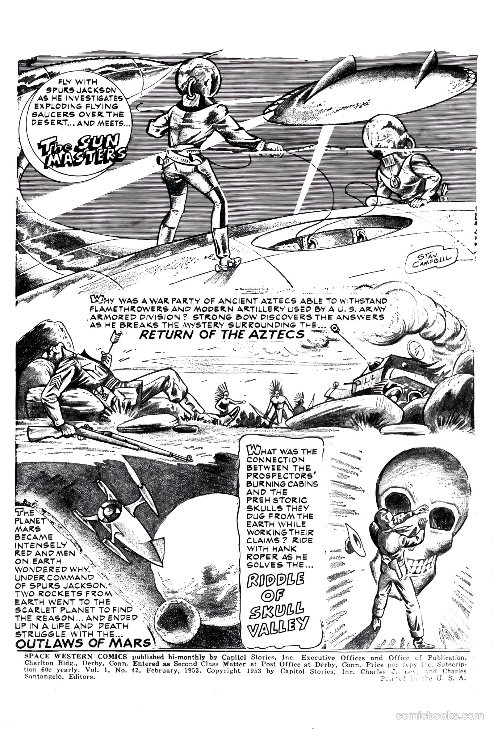 Space Western Comics #42 (1953) — page 2 of 36