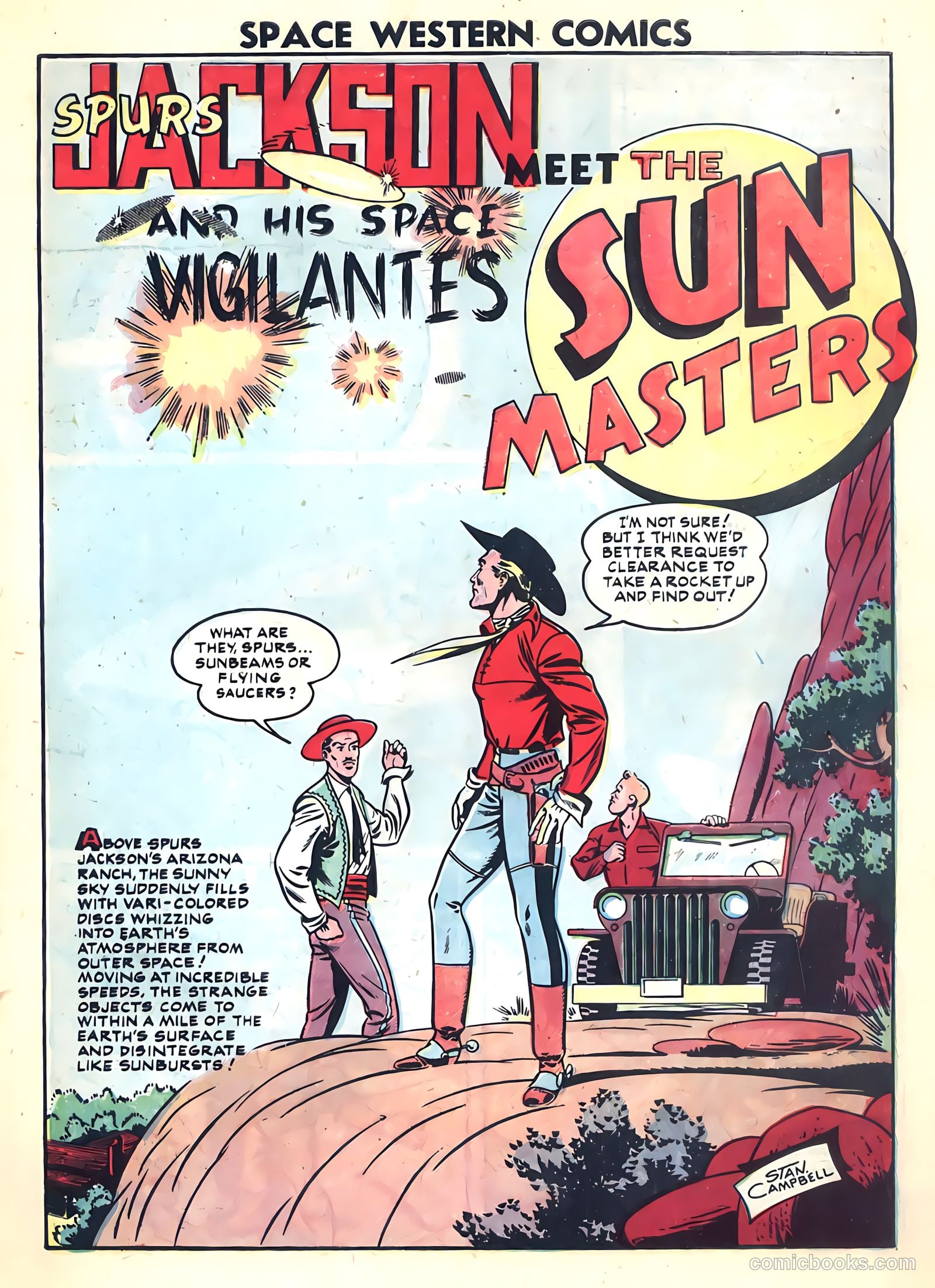 Space Western Comics #42 (1953) — page 3 of 36