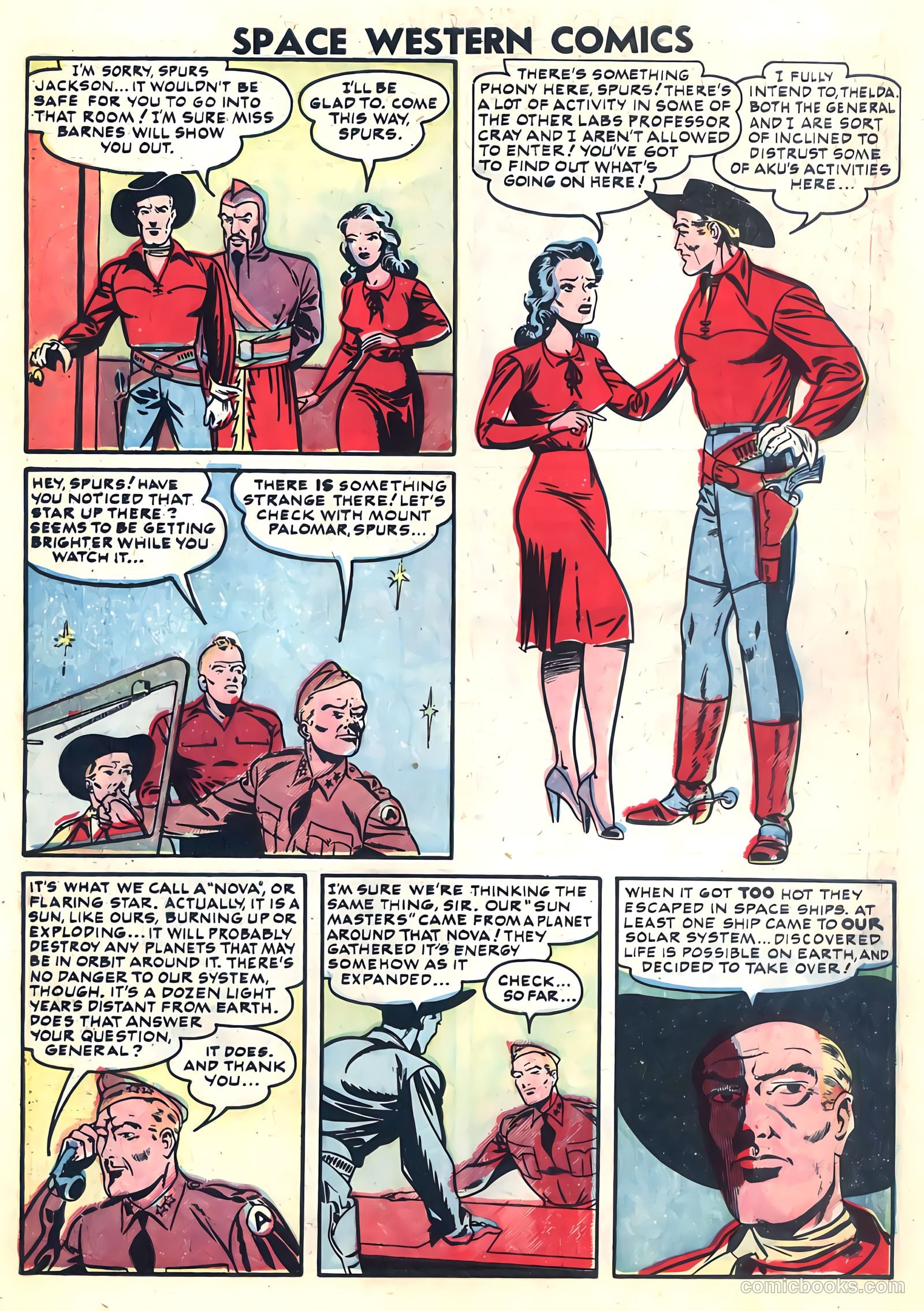 Space Western Comics #42 (1953) — page 7 of 36