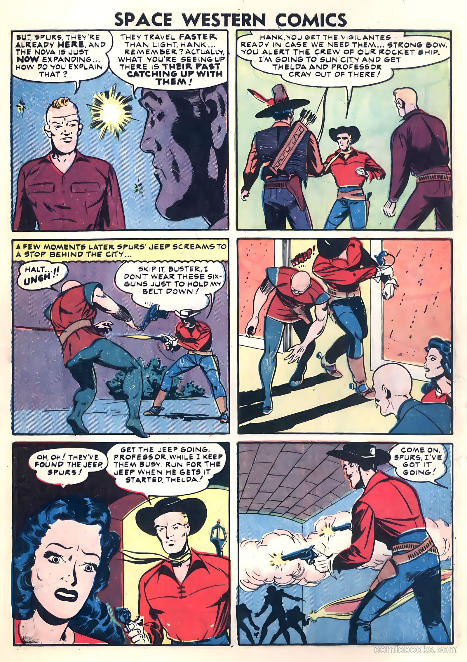 Space Western Comics #42 (1953) — page 8 of 36