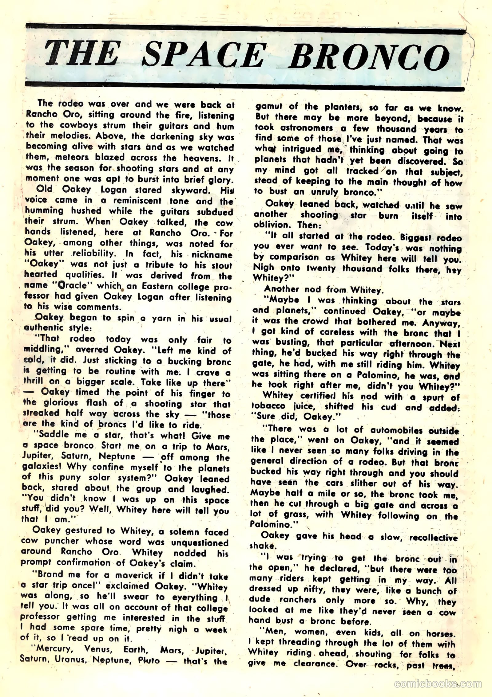 Space Western Comics #42 (1953) — page 18 of 36