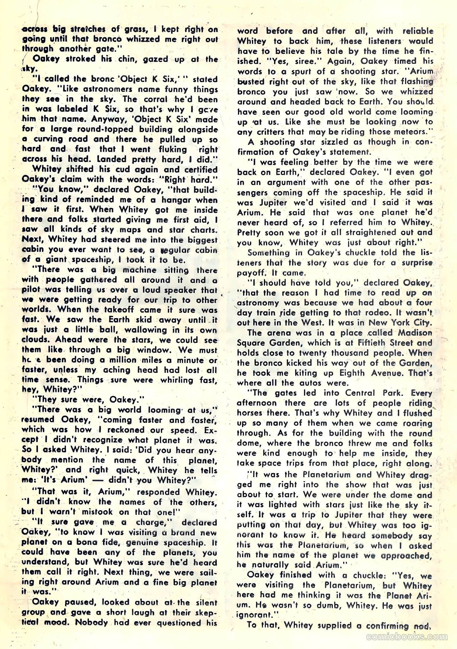 Space Western Comics #42 (1953) — page 19 of 36