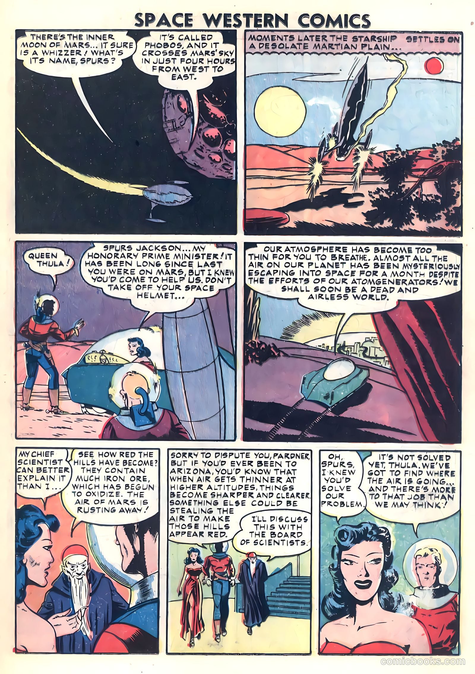 Space Western Comics #42 (1953) — page 21 of 36