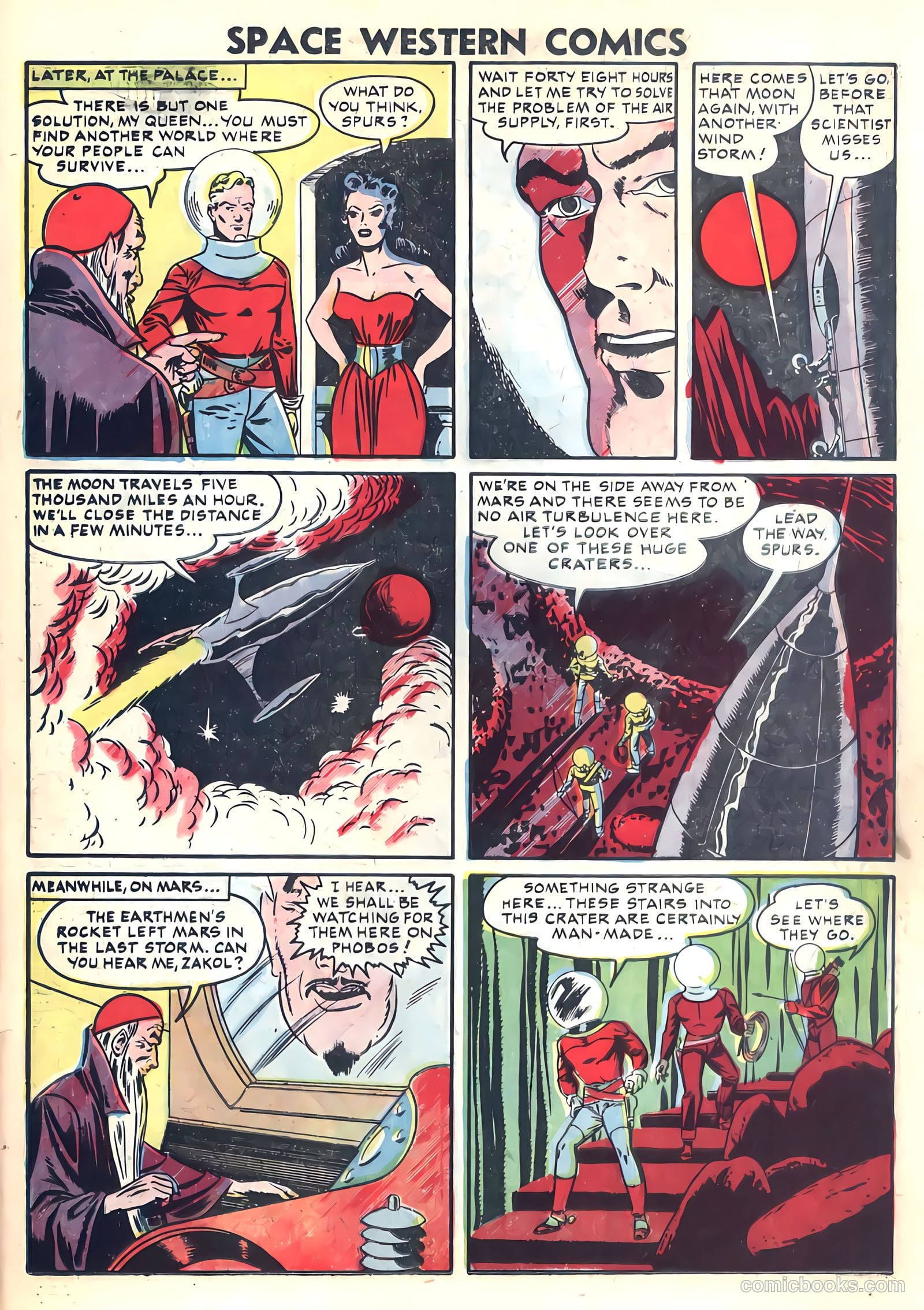 Space Western Comics #42 (1953) — page 23 of 36