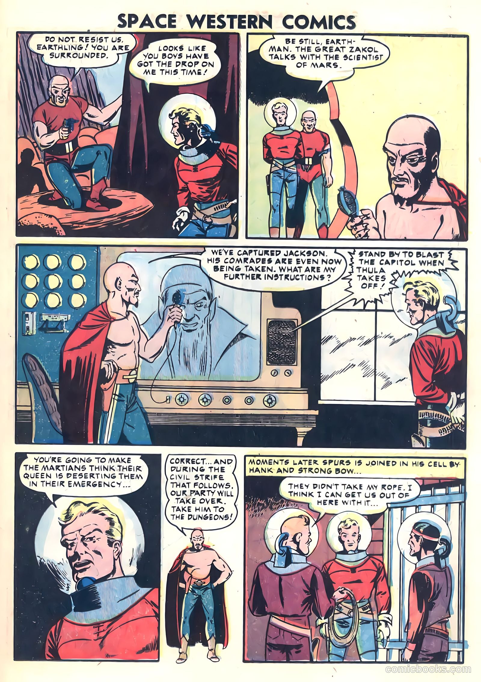 Space Western Comics #42 (1953) — page 25 of 36