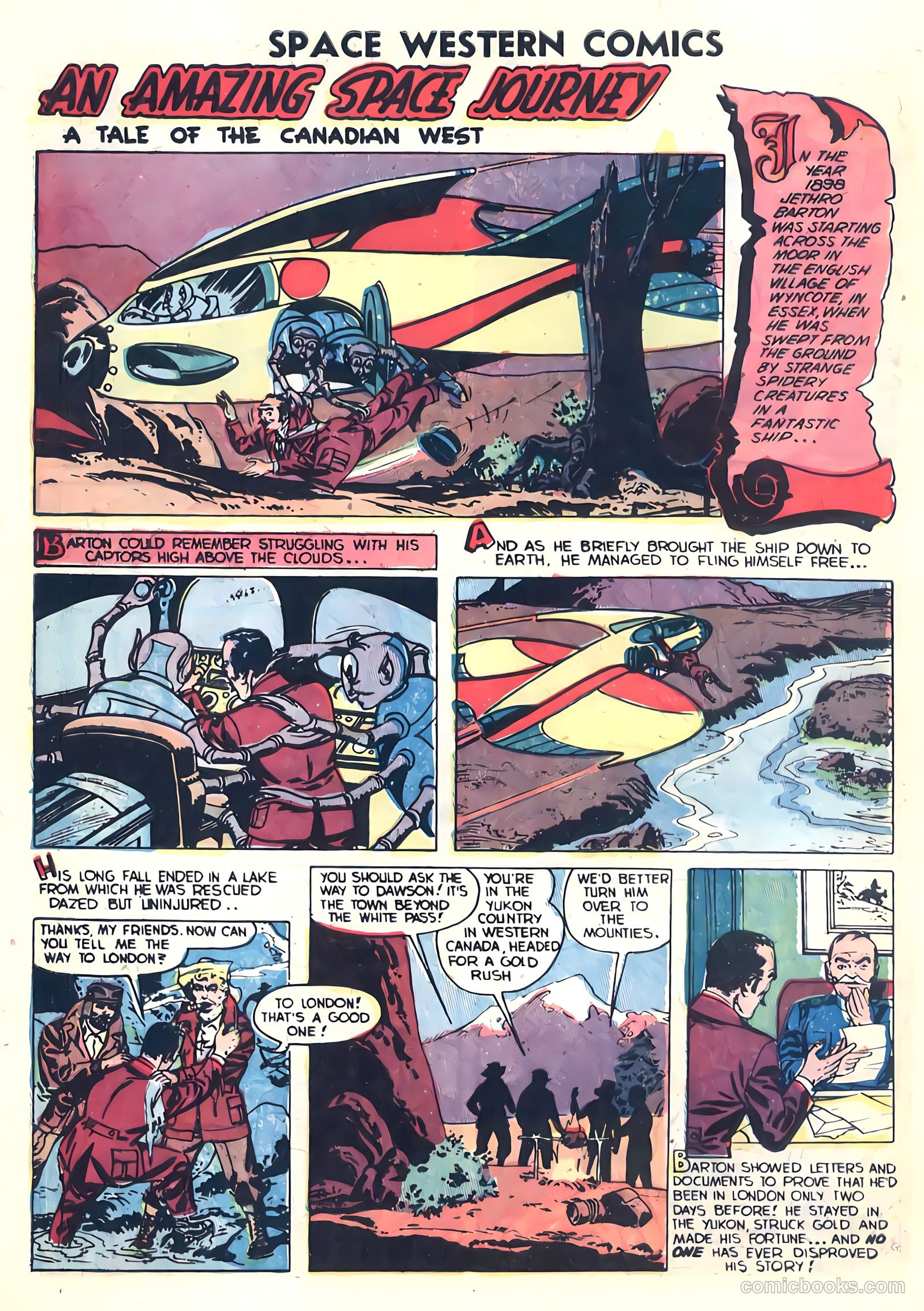 Space Western Comics #42 (1953) — page 28 of 36