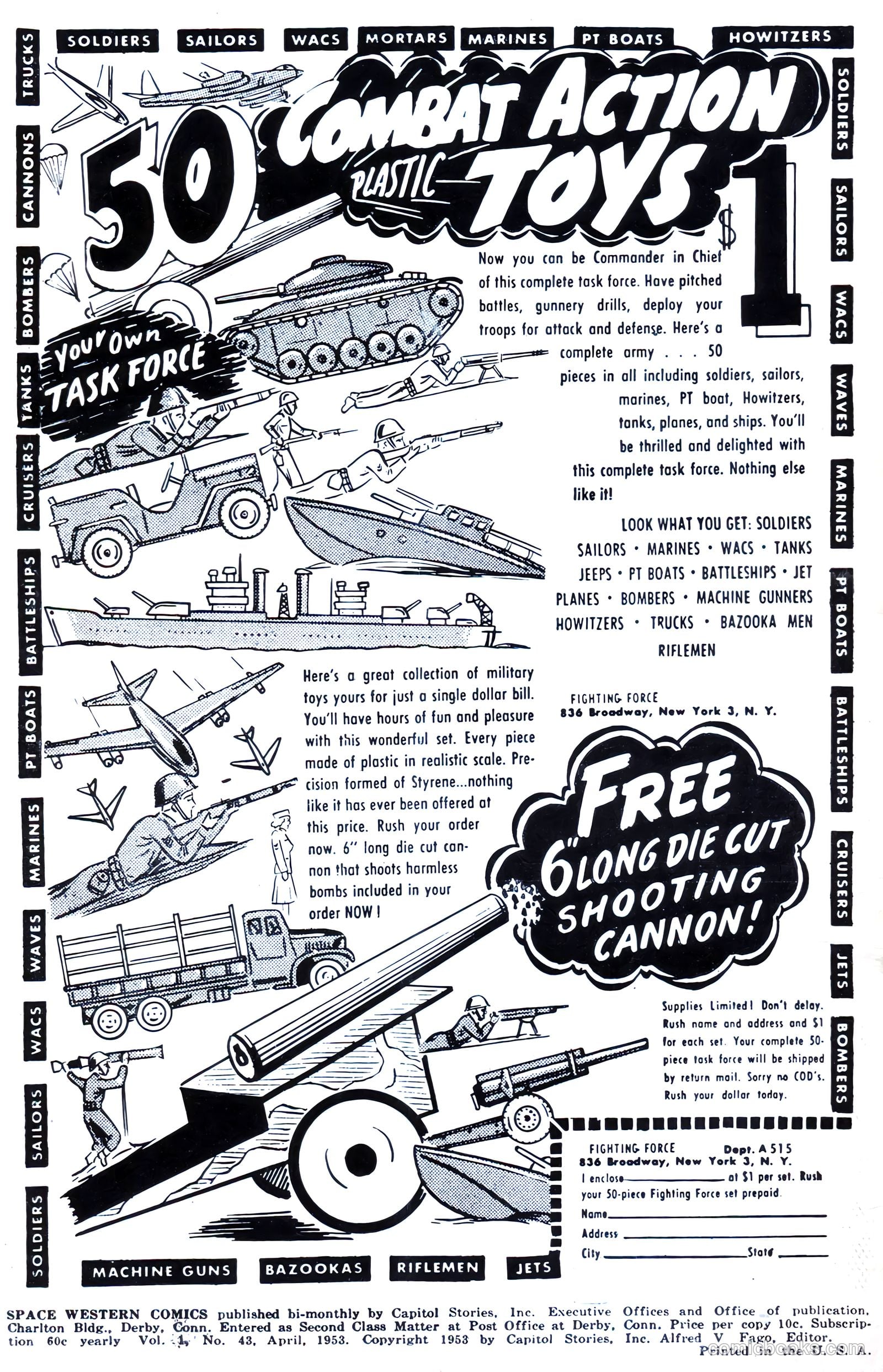 Space Western Comics #43 (1953) — page 2 of 36
